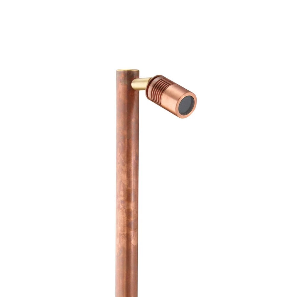 Hunza Pure LED Euro Single Pole Light (Spike Mounted) - Copper - Low Voltage