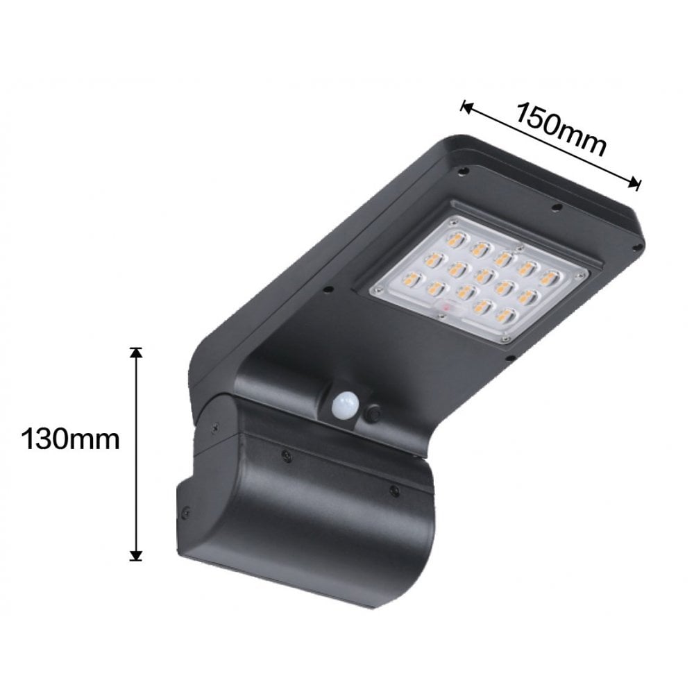 Lumena Cresta Pro Solar PIR Wall Light