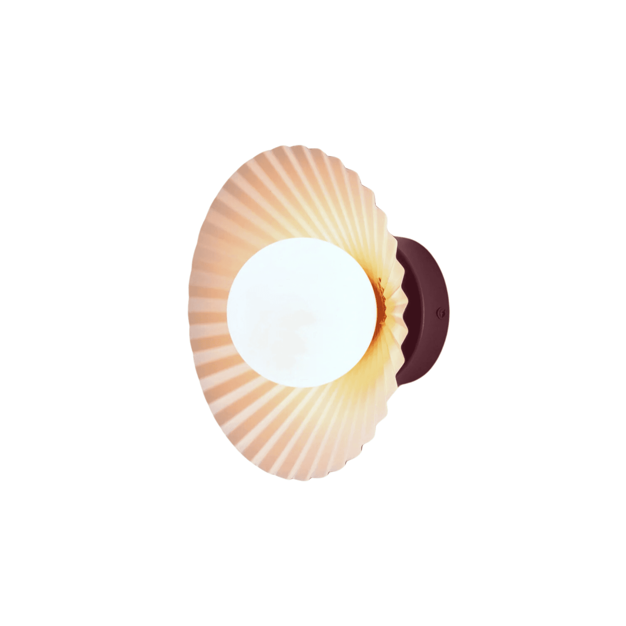 houseof. The Pleat Wall Light - Burgundy & Lilac