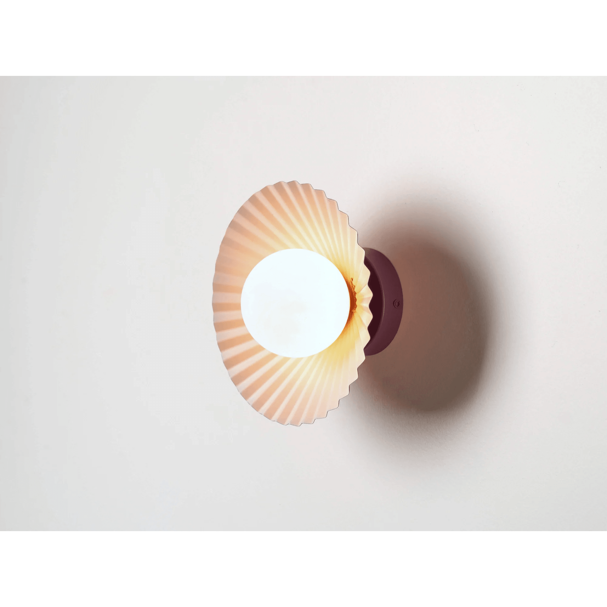houseof. The Pleat Wall Light - Burgundy & Lilac