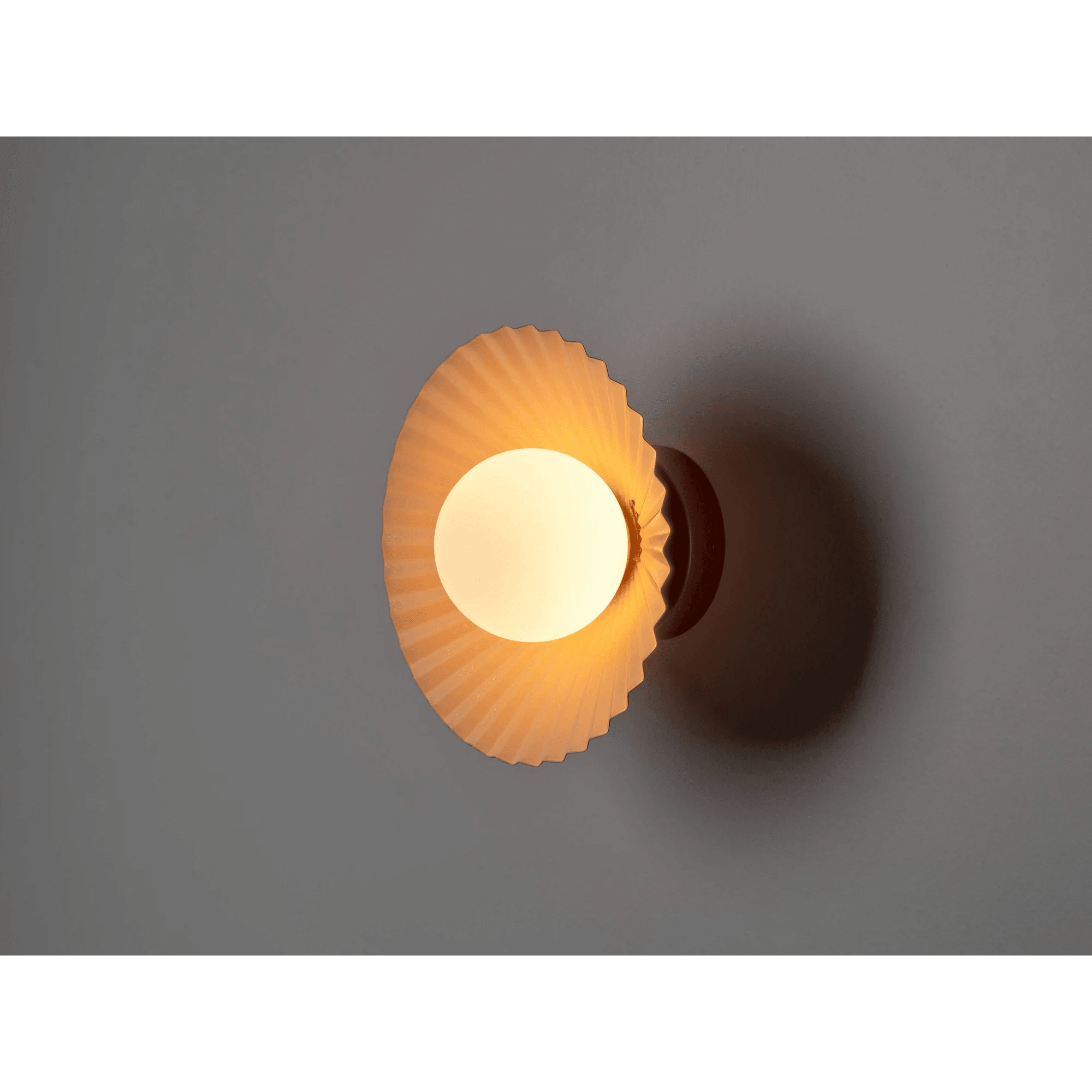 houseof. The Pleat Wall Light - Burgundy & Lilac