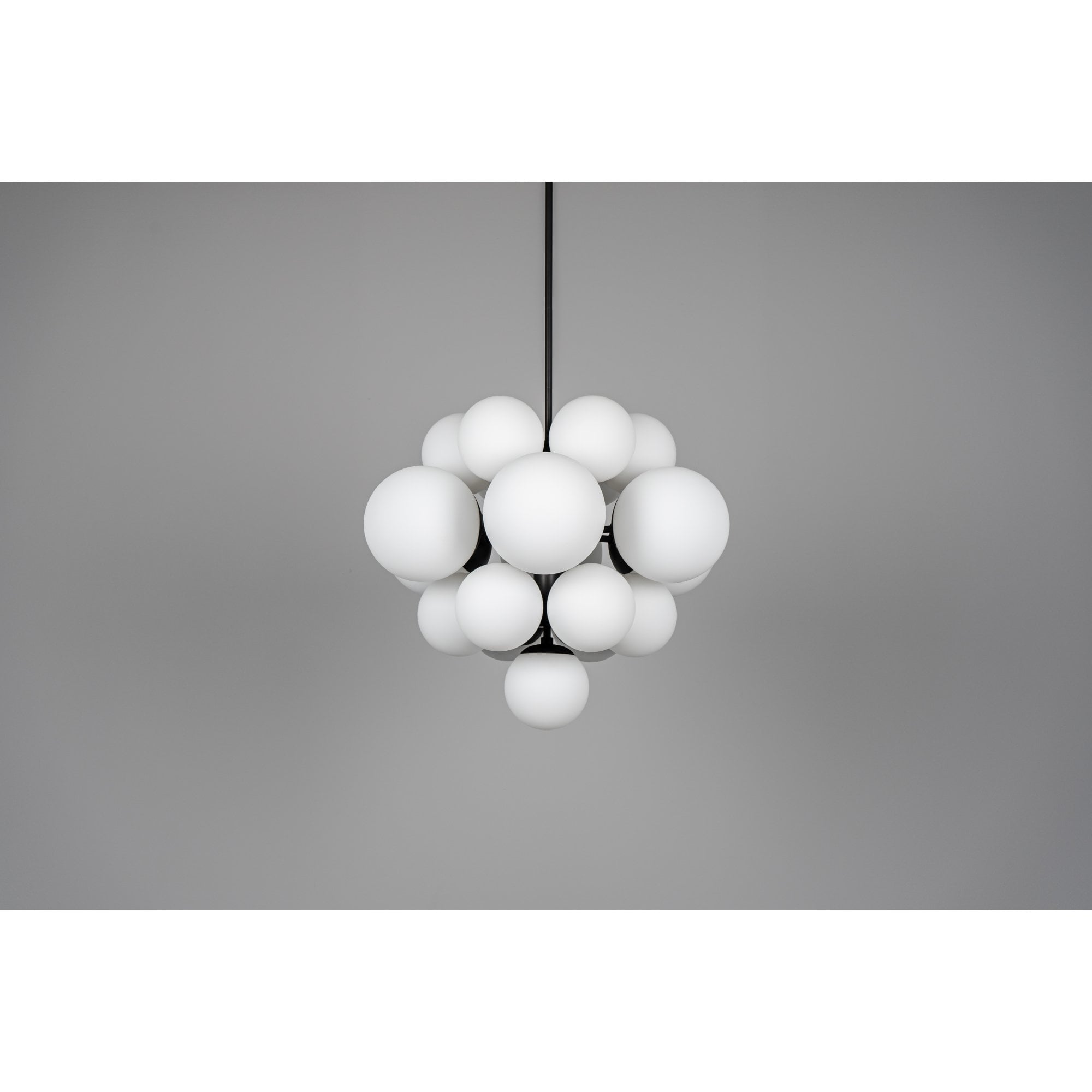 Schwung Nova 19 Light Chandelier - Opal Mat Glass