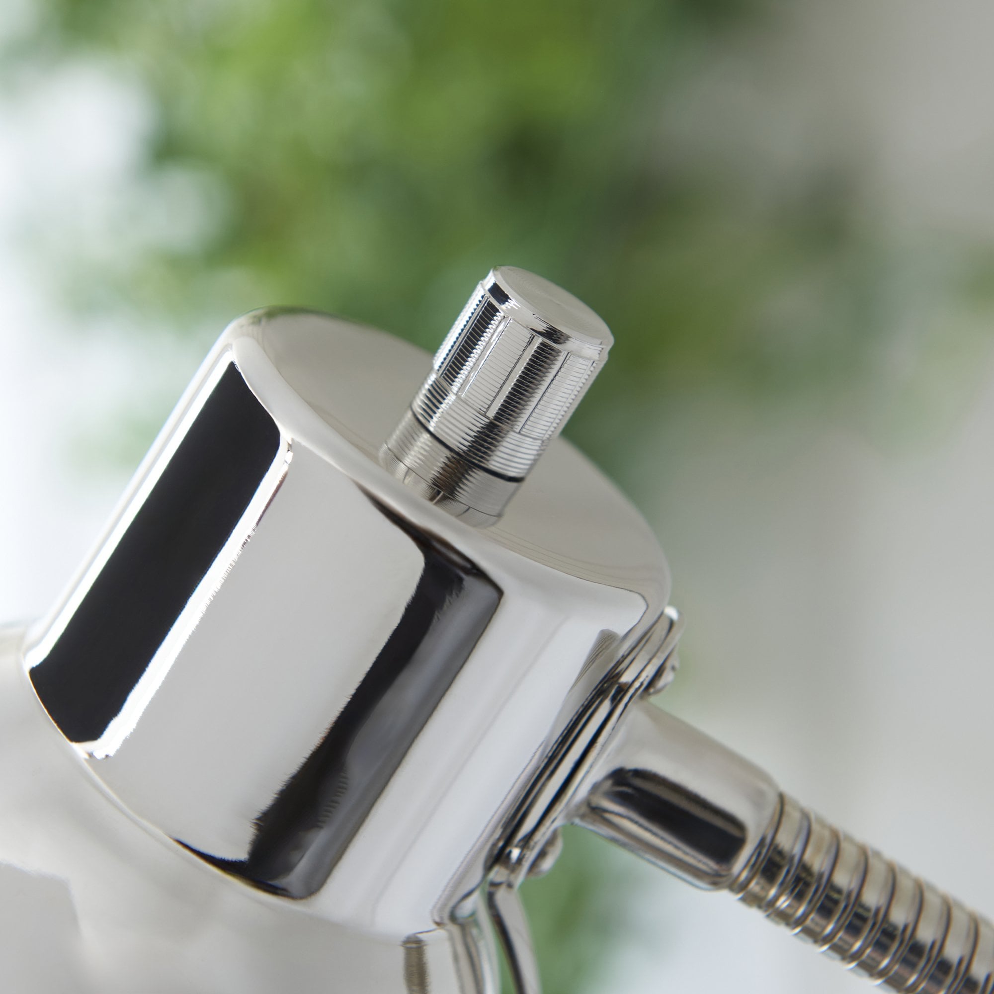 Endon Classic Flexi Single Light Floor - Bright Nickel Plate