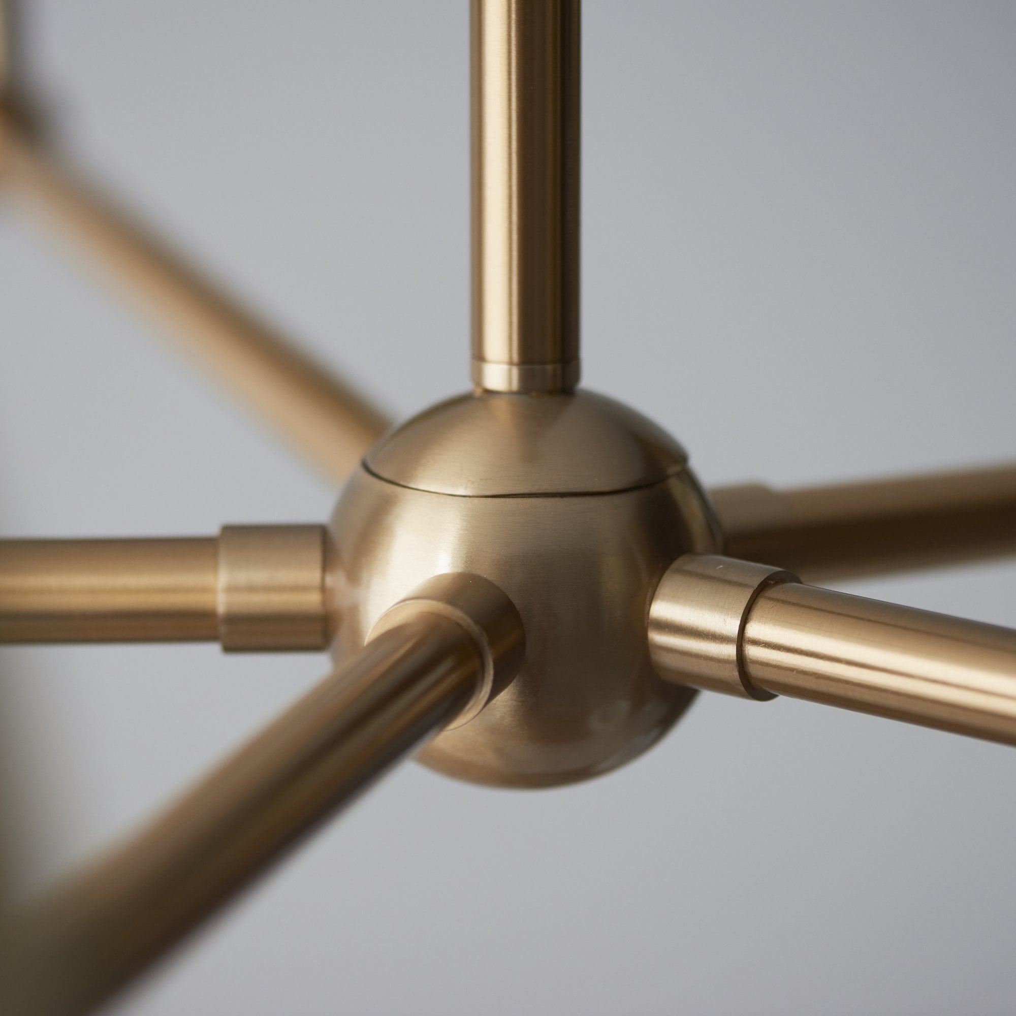 Endon Santiago 5 Light Pendant - Brushed Aged Brass Plate