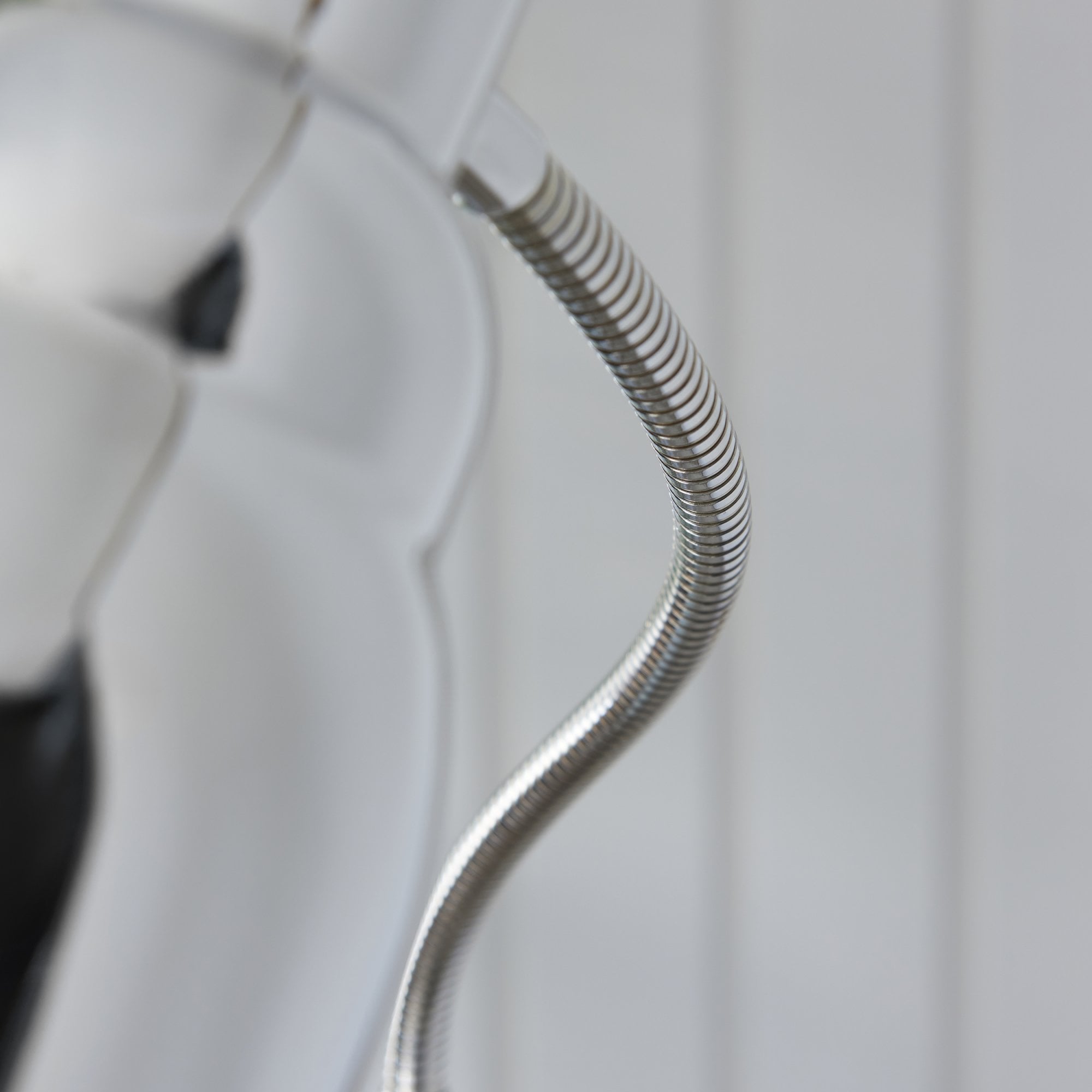 Endon Classic Flexi Single Light Floor - Bright Nickel Plate