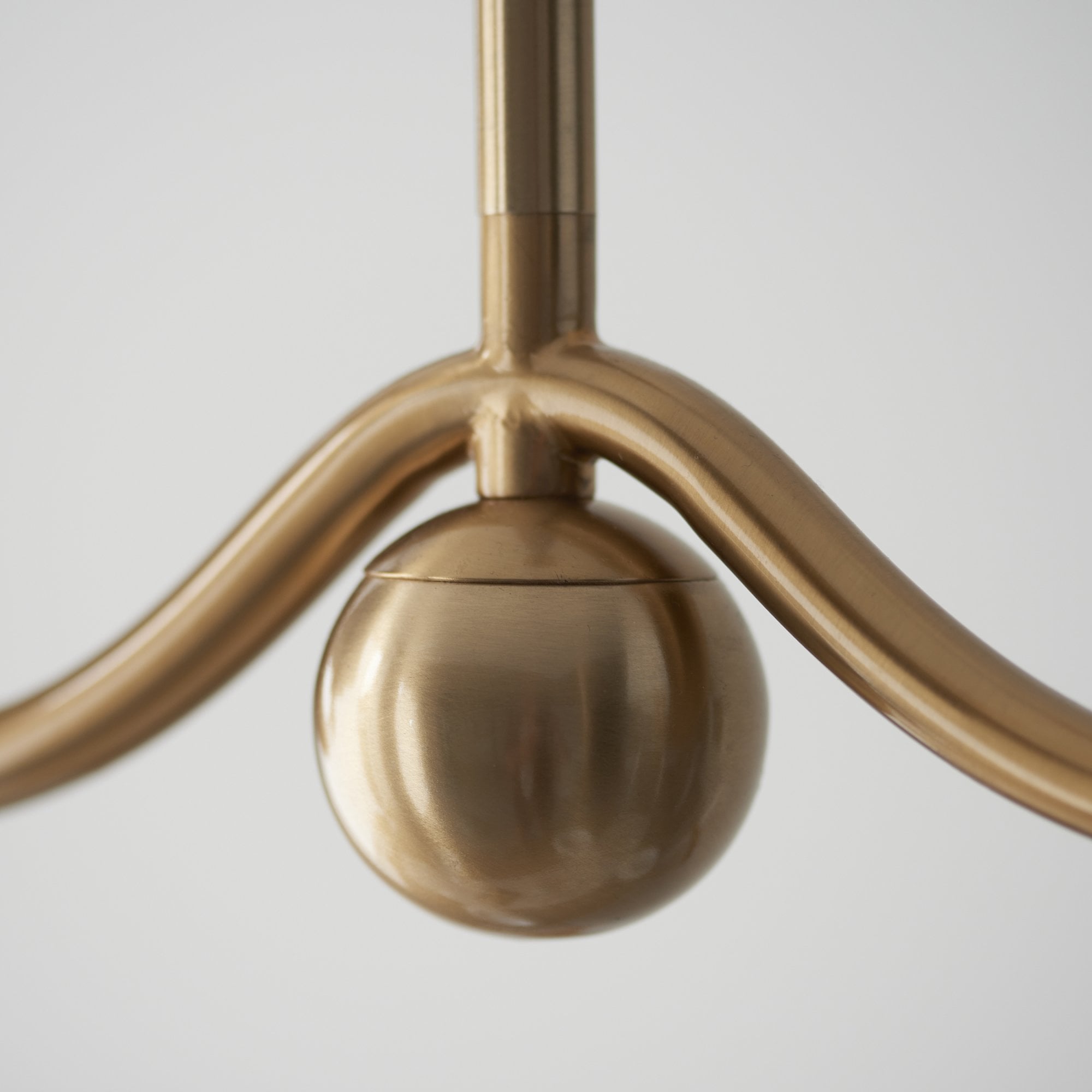Endon Santiago 4 Light Linear Pendant - Brushed Aged Brass Plate