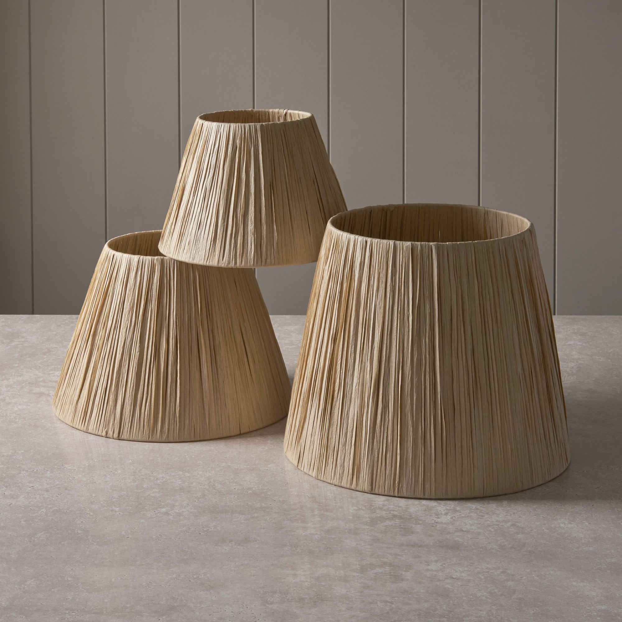 Endon Raffia Single Light Shade - Natural Raffia