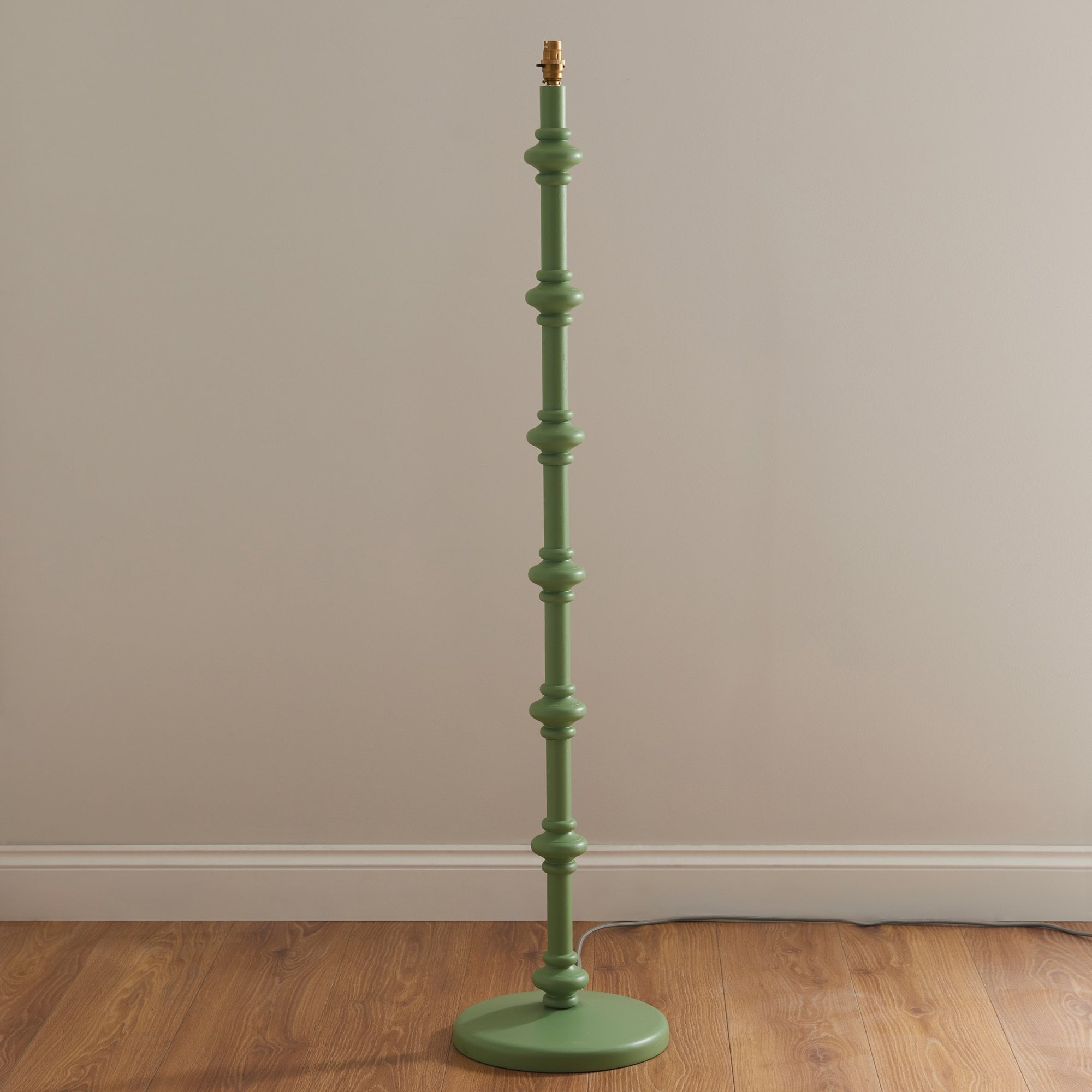 Endon Carnaby Single Light Floor - Satin Cotswold Green Paint