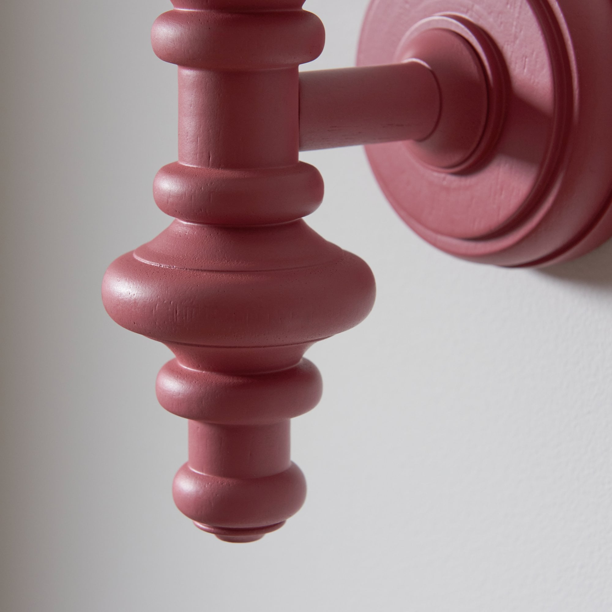 Endon Carnaby Single Light Wall - Satin Pink Clay Paint