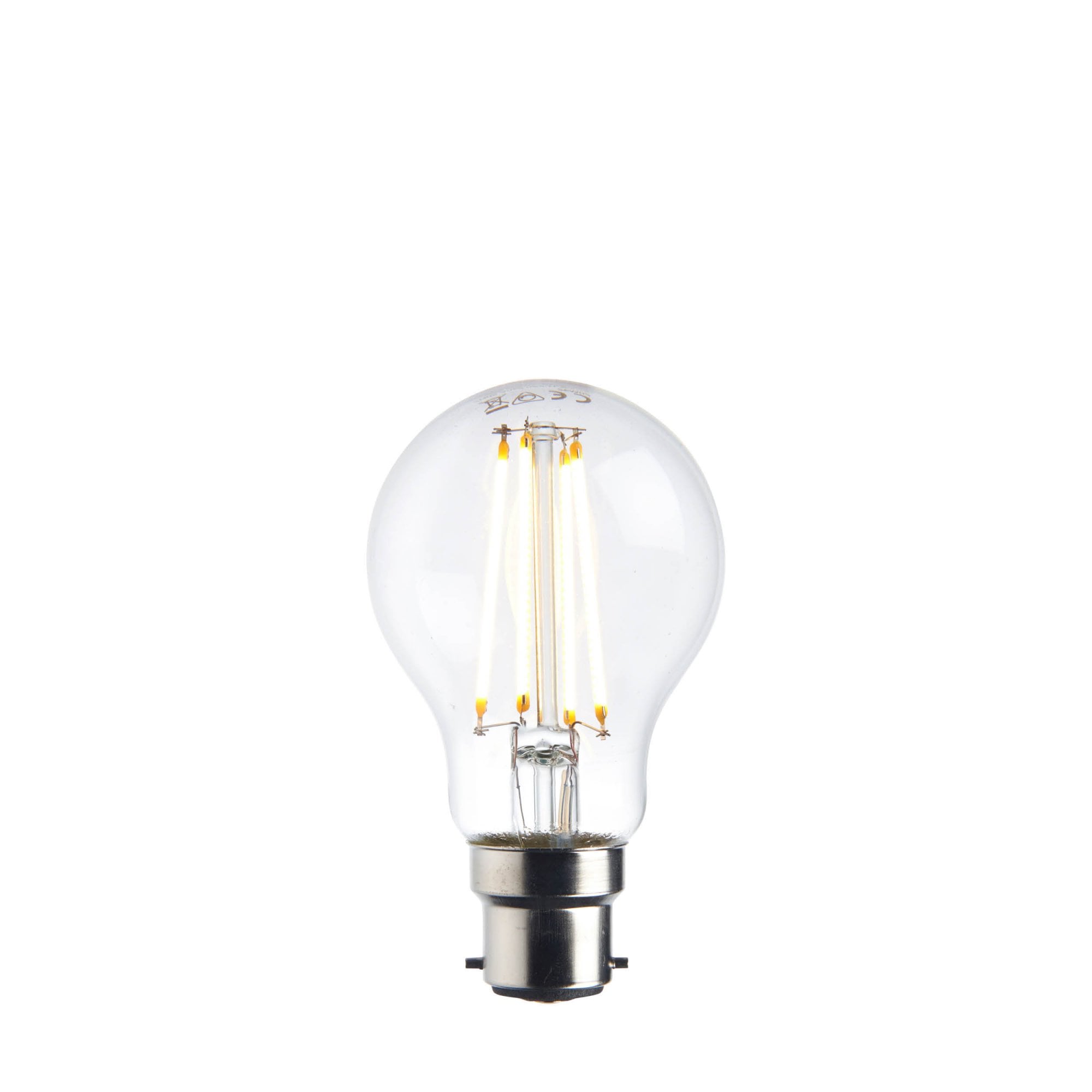 Endon B22 LED Filament GLS Bulb - Clear Glass