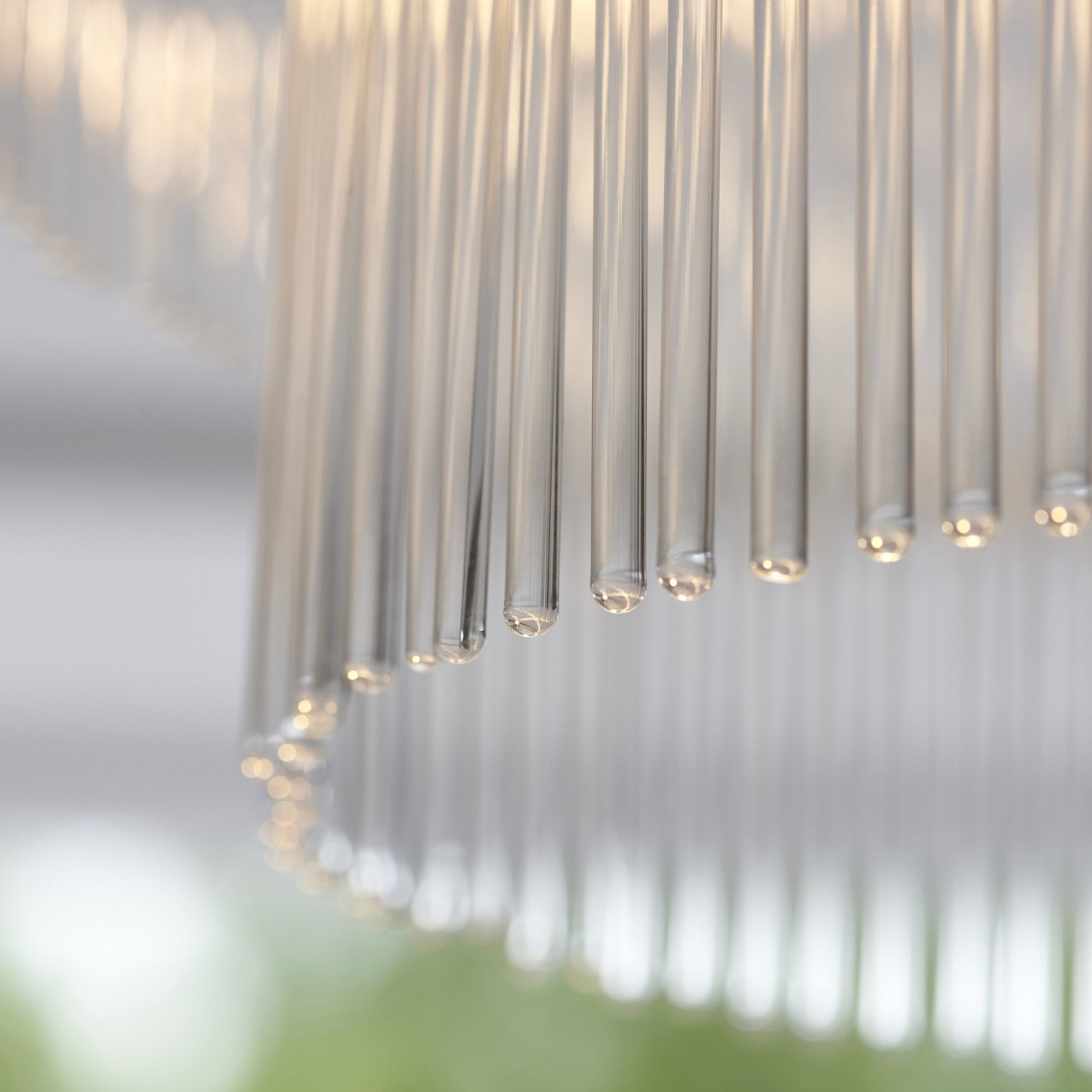 Endon Marietta 3 Light Semi Flush - Antique Brass Plate & Clear Glass