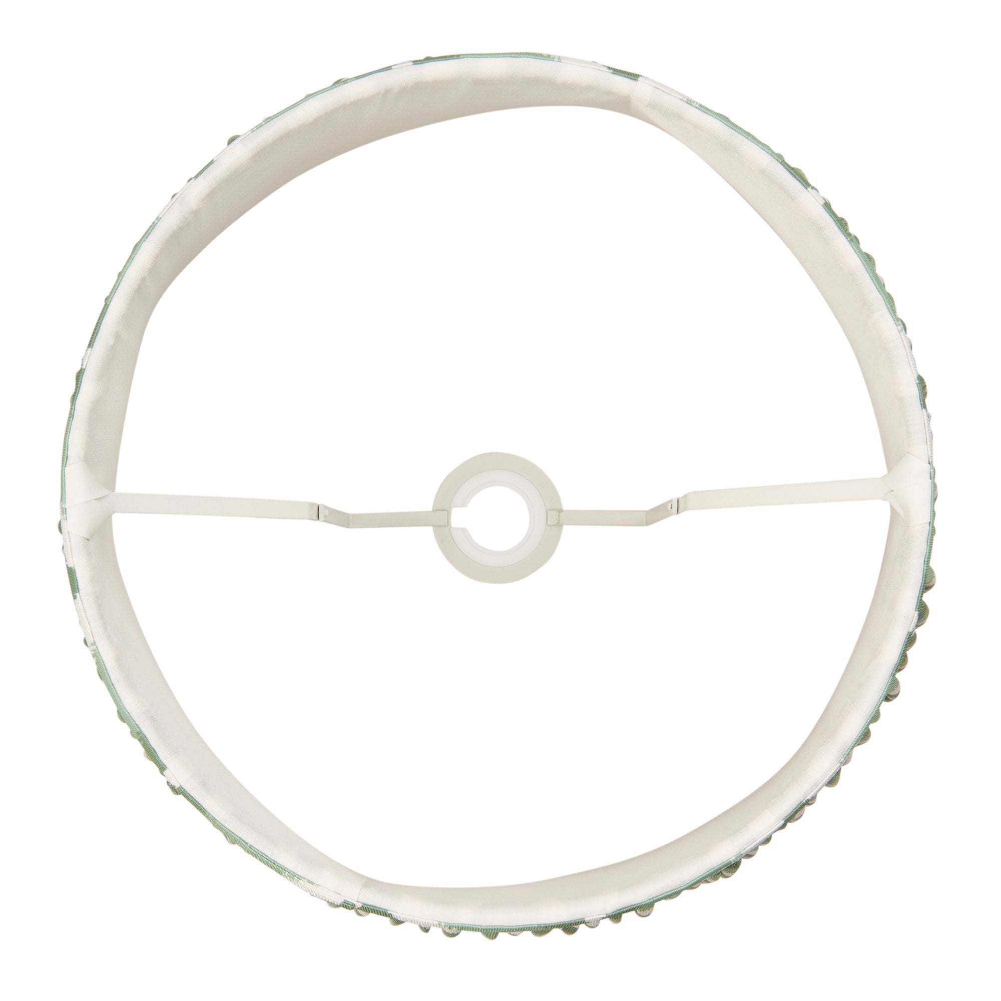 Endon Zigzag Single Light Shade 35cm - Cotswold Green Fabric