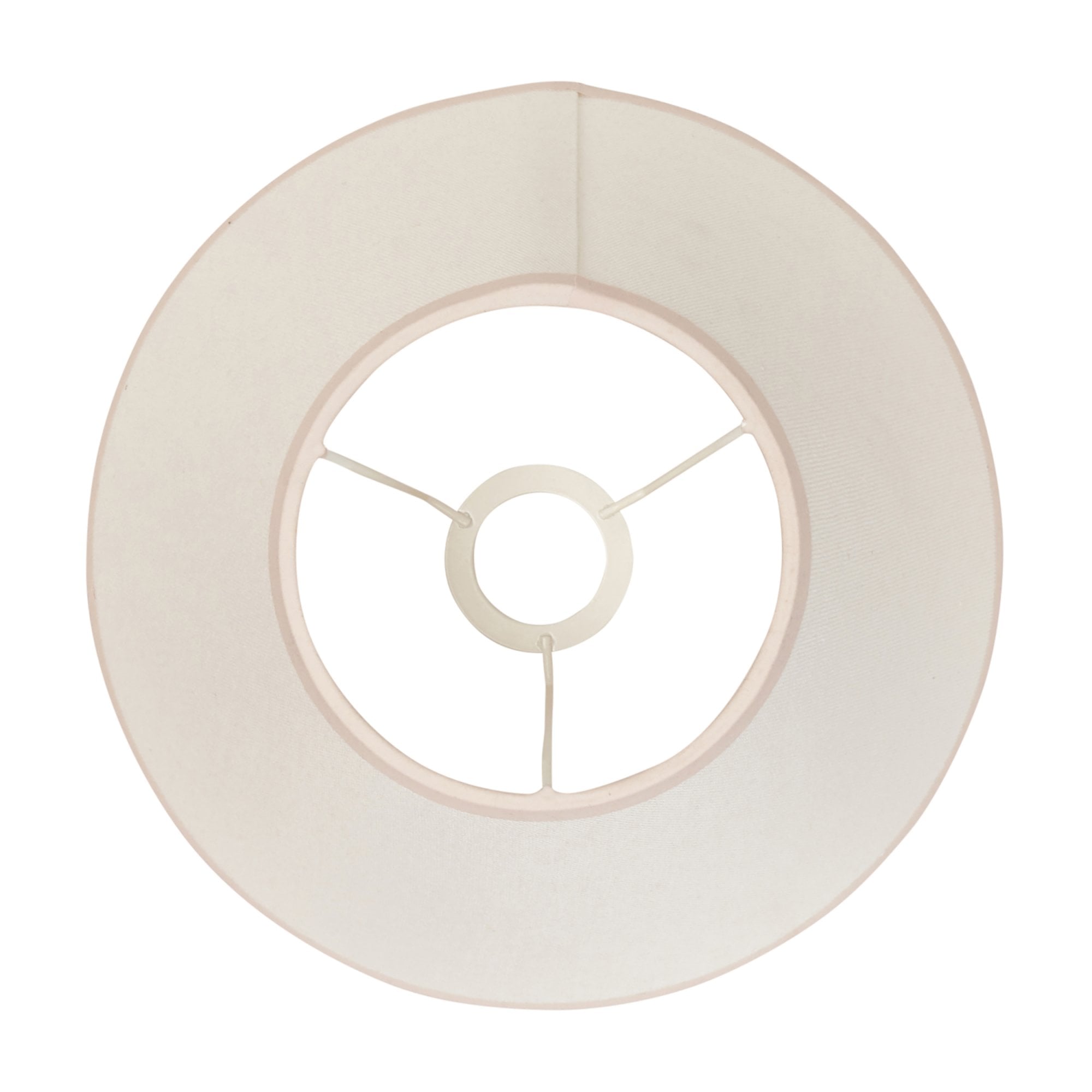 Endon Ivy Single Light Shade 30cm - Vintage White & Almond White Fabric