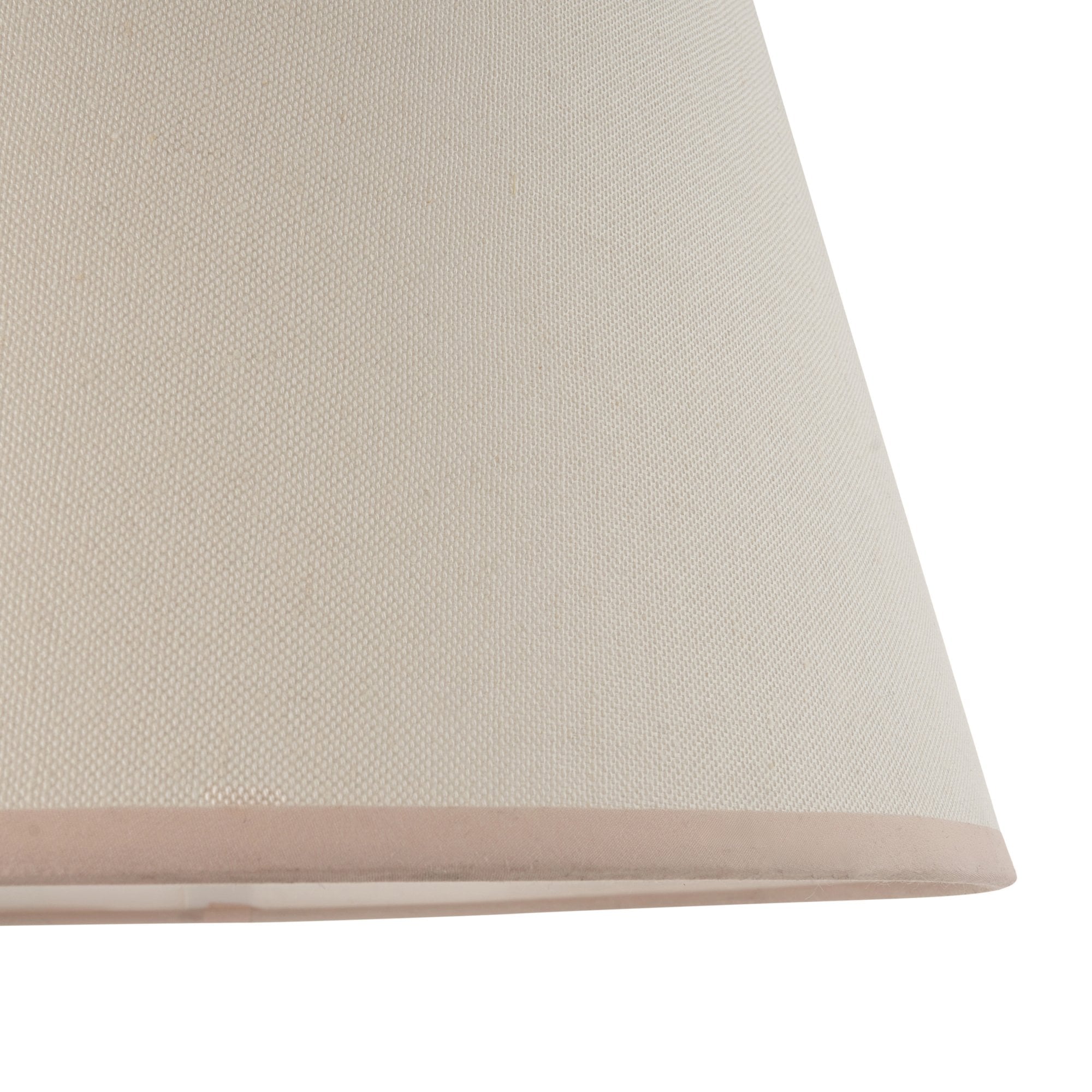 Endon Ivy Single Light Shade 40cm - Vintage White & Almond White Fabric