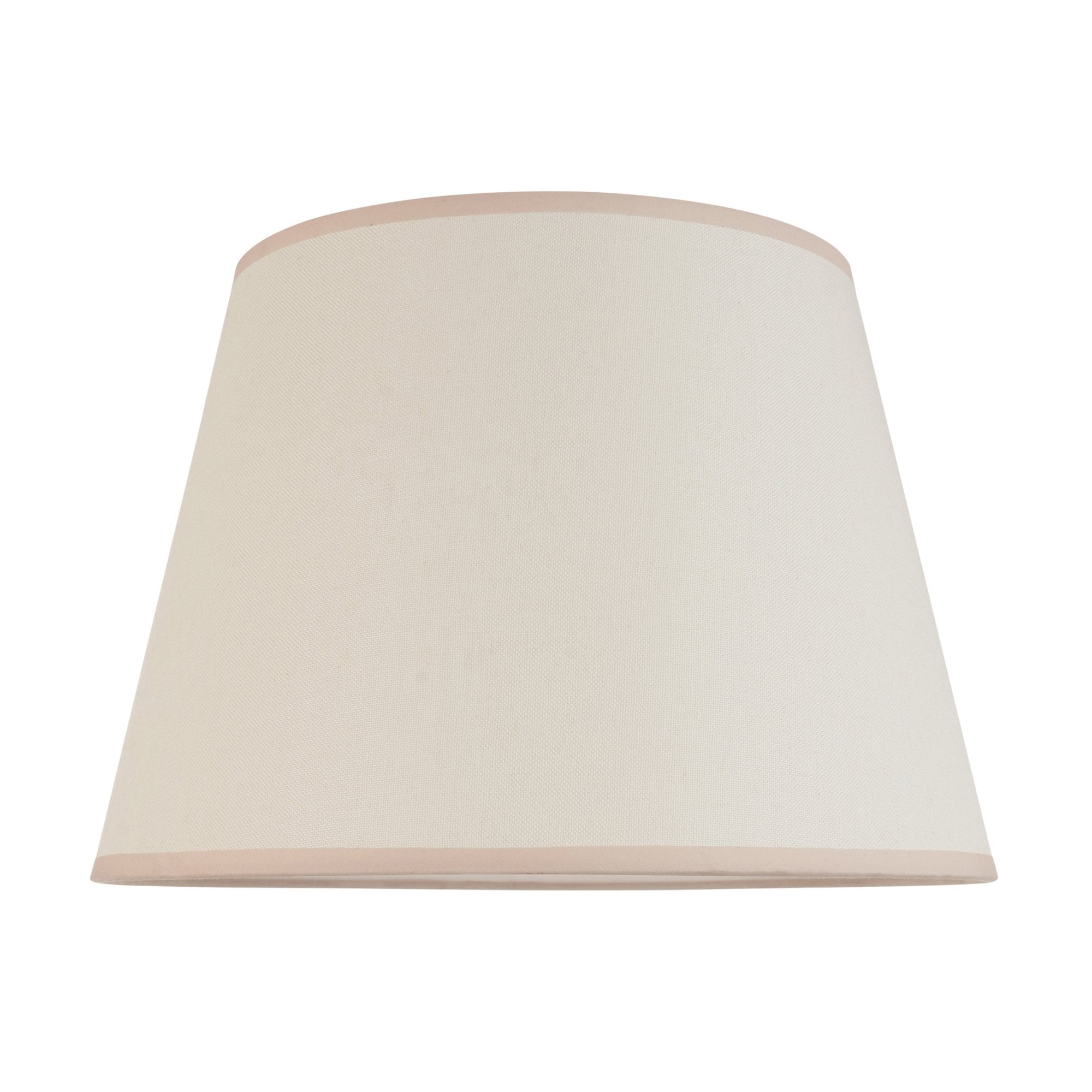 Endon Ivy Single Light Shade 40cm - Vintage White & Almond White Fabric