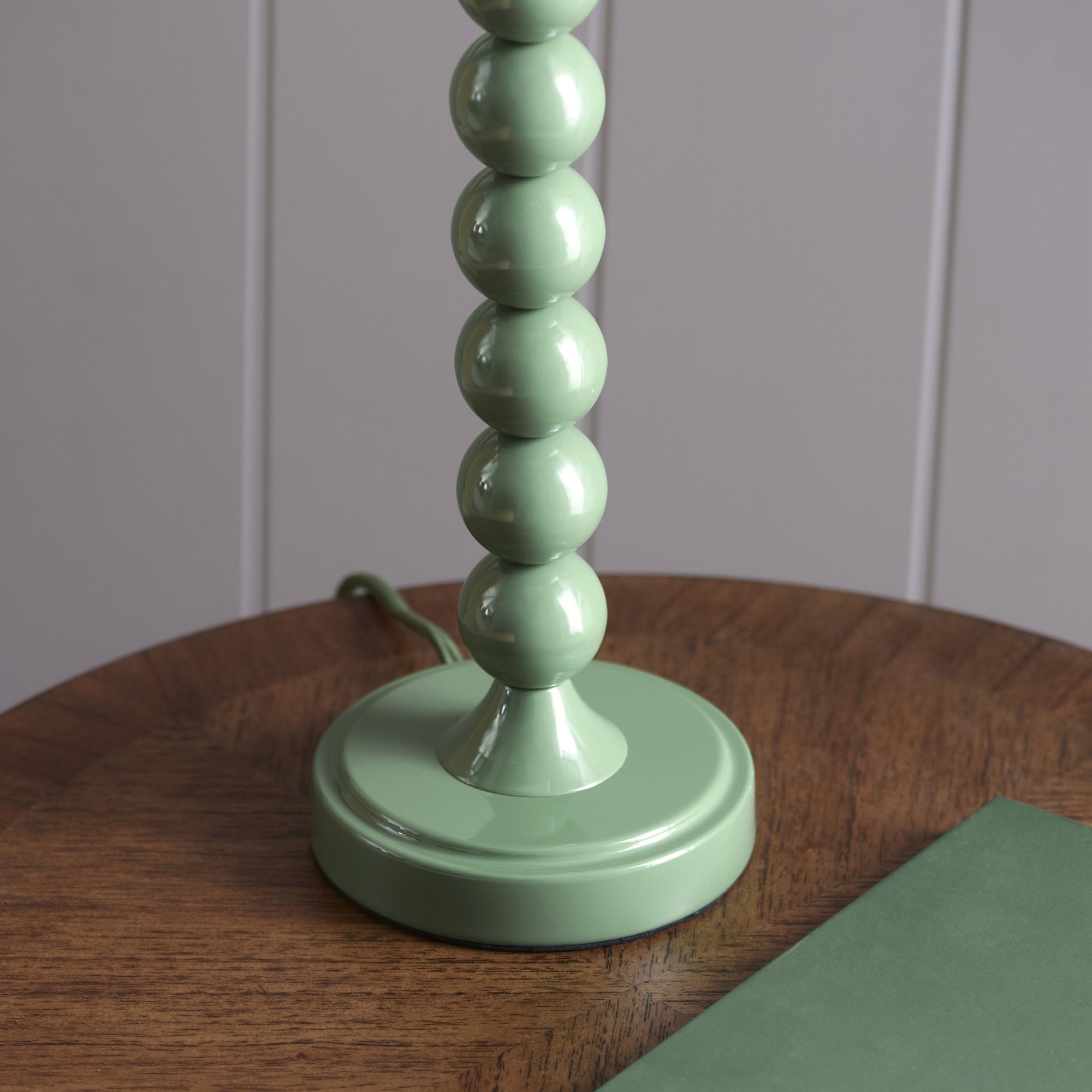 Endon Higgledy Single Light Table Lamp - Gloss Cotswold Green Paint