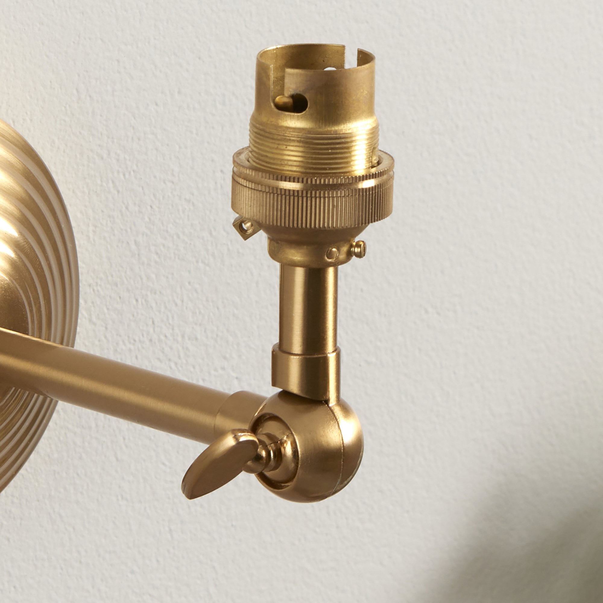 Endon Obelisk Wing Single Light Wall - Brushed Aged Brass Plate