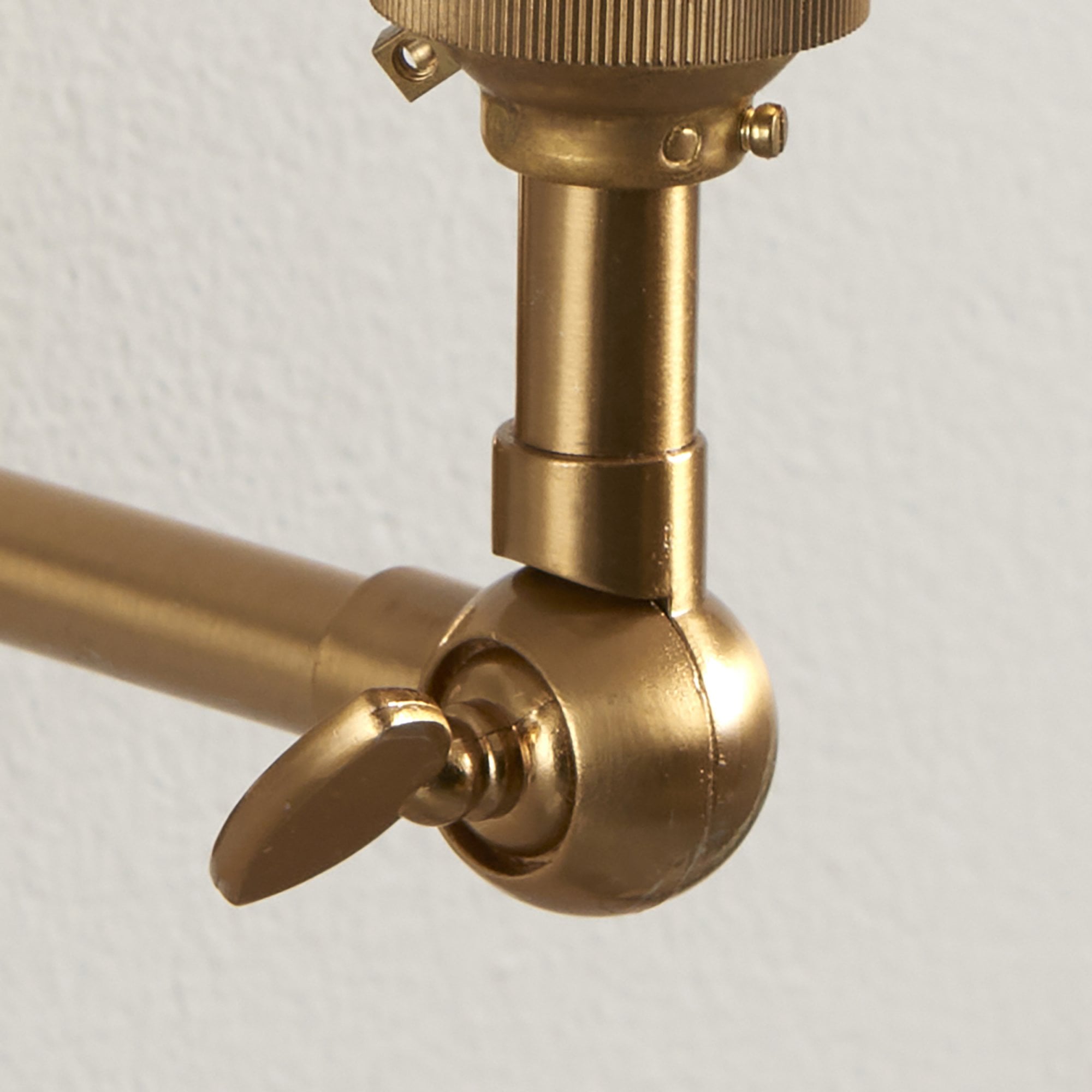 Endon Obelisk Wing Single Light Wall - Brushed Aged Brass Plate