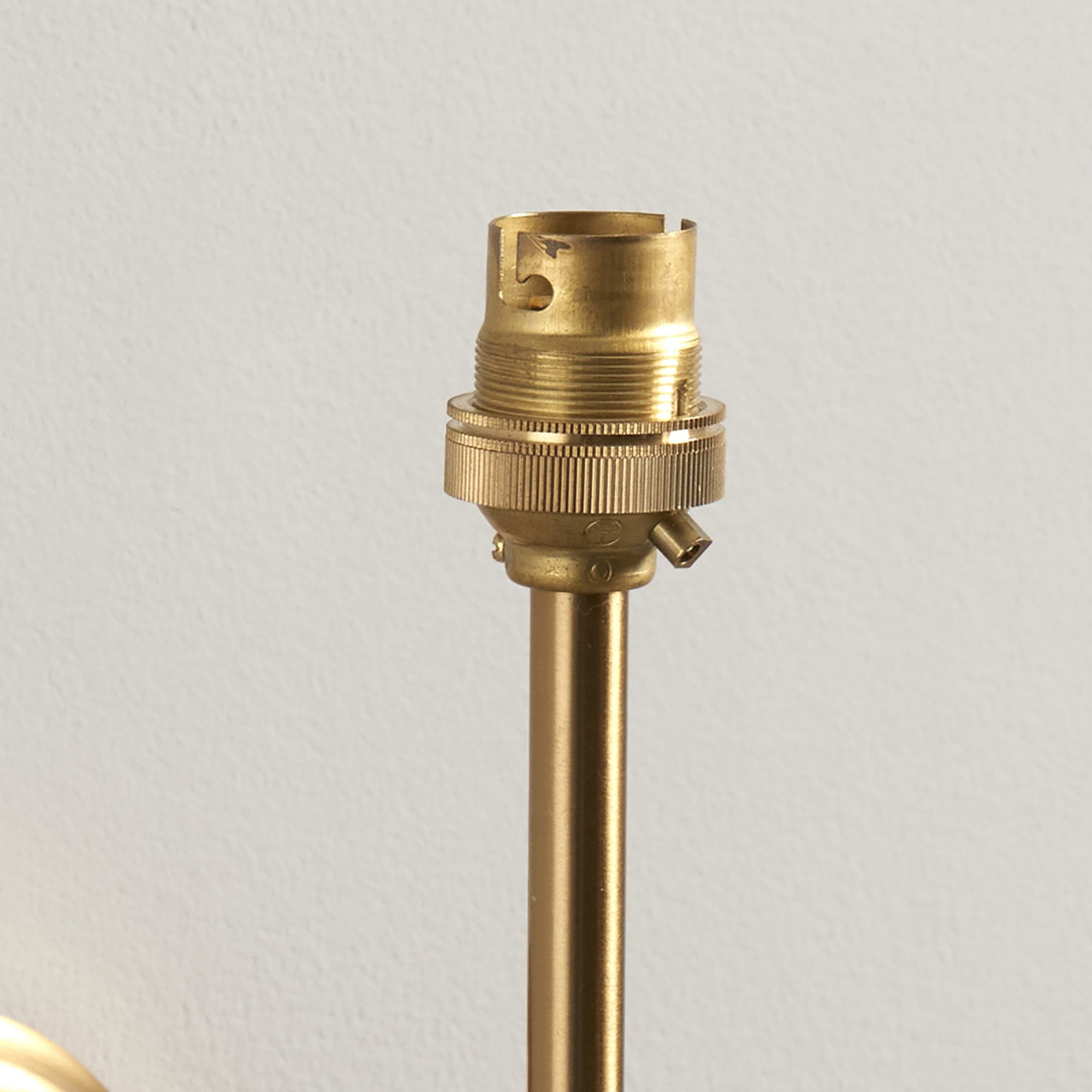 Endon Obelisk T Bar Single Light Wall - Brushed Aged Brass Plate