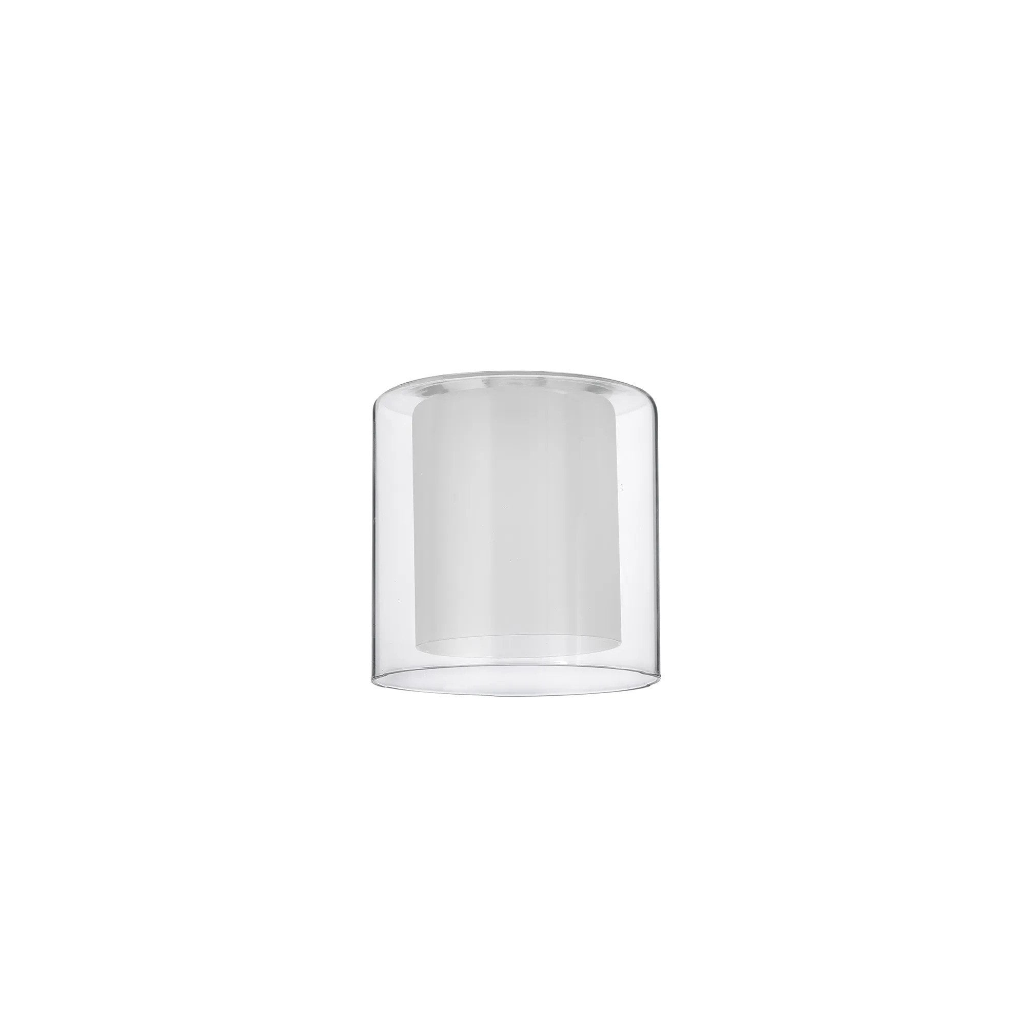 Fabula Replacement 14x14cm Glass Shade for Tamworth - Clear and Frosted