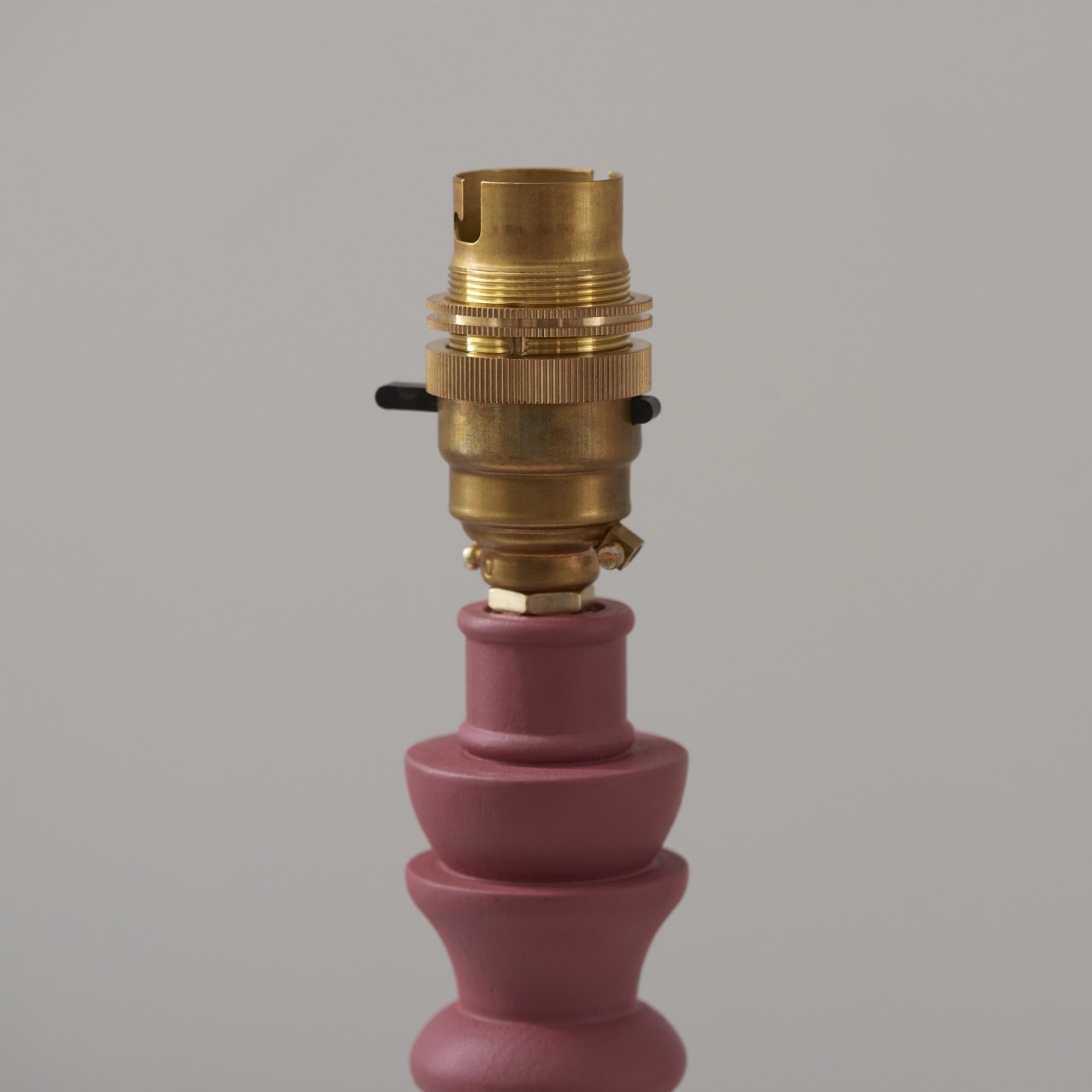 Endon Bibury Satin Pink Clay Table Lamp & Ripple 20cm Coral Pink Shade