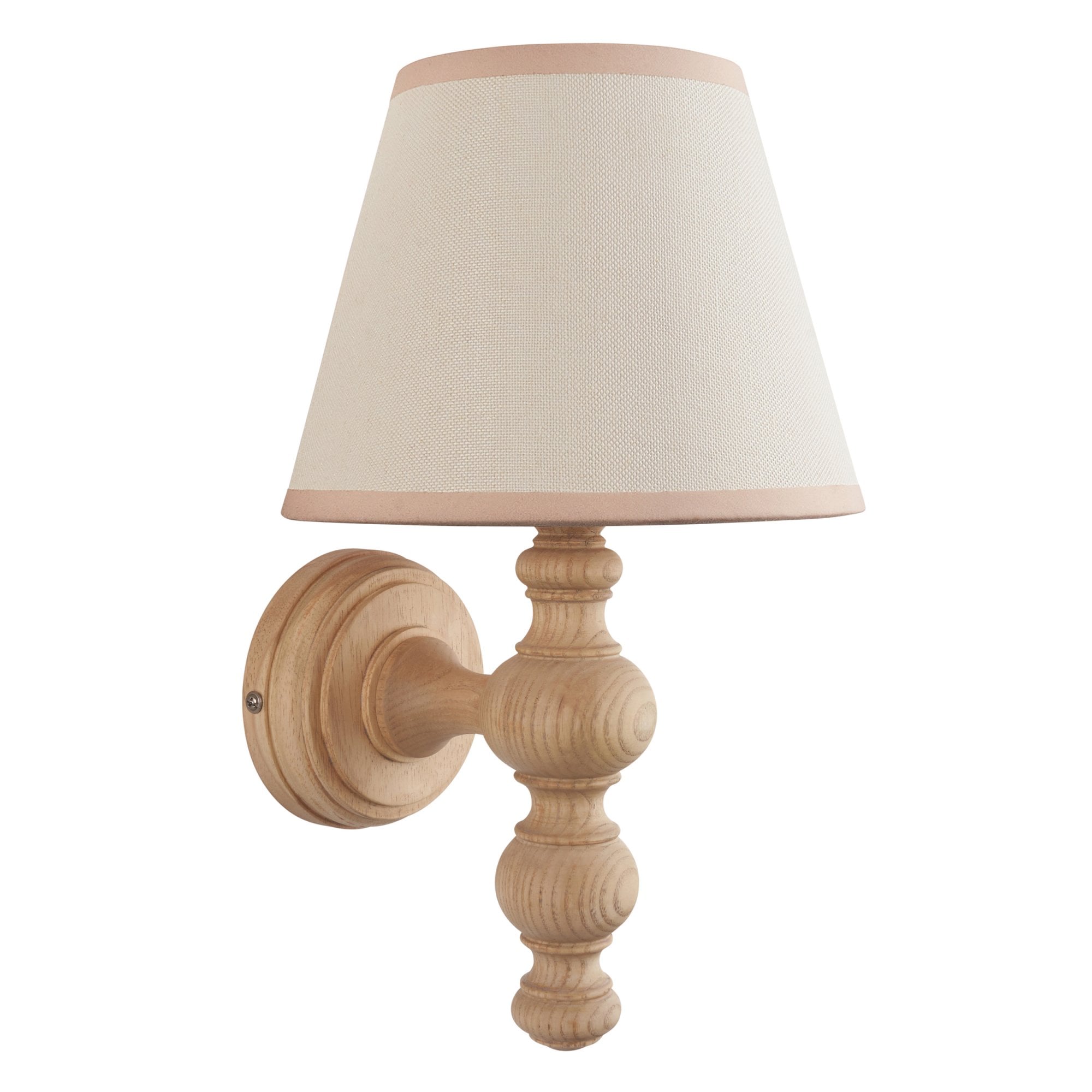 Endon Bibury Wall Light & Ivy 20cm Vintage White Shade