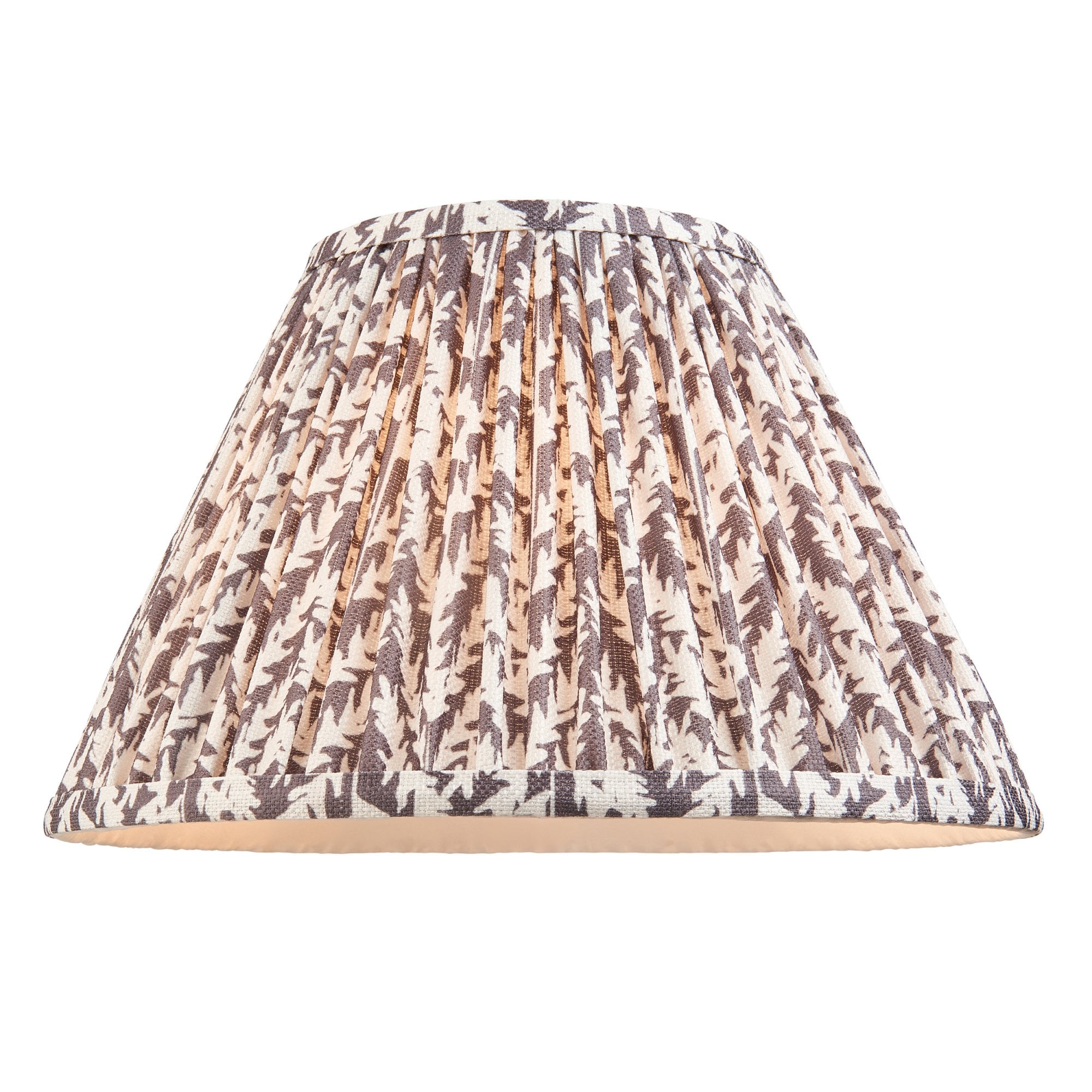 Endon Hidcote Table Lamp & Leaf 30cm Pearl Grey Shade