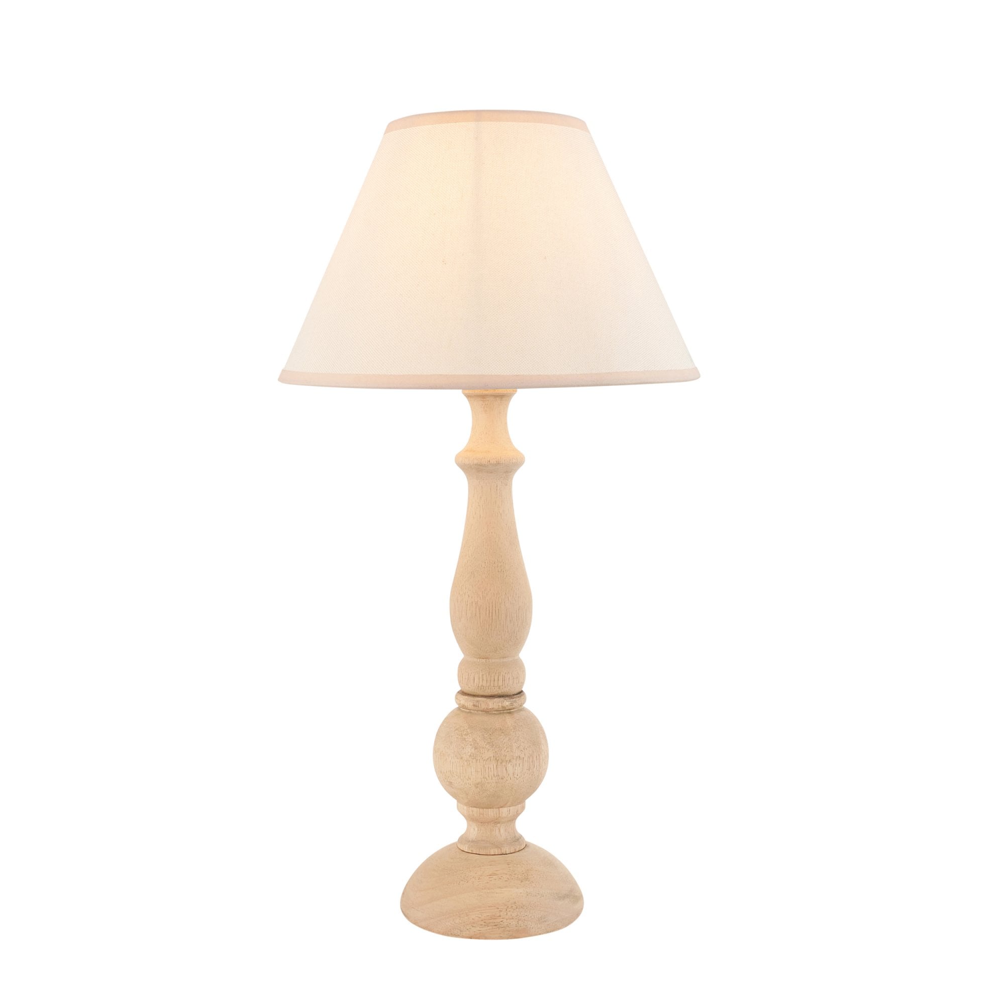 Endon Hidcote Table Lamp & Ivy 30cm Vintage White Shade
