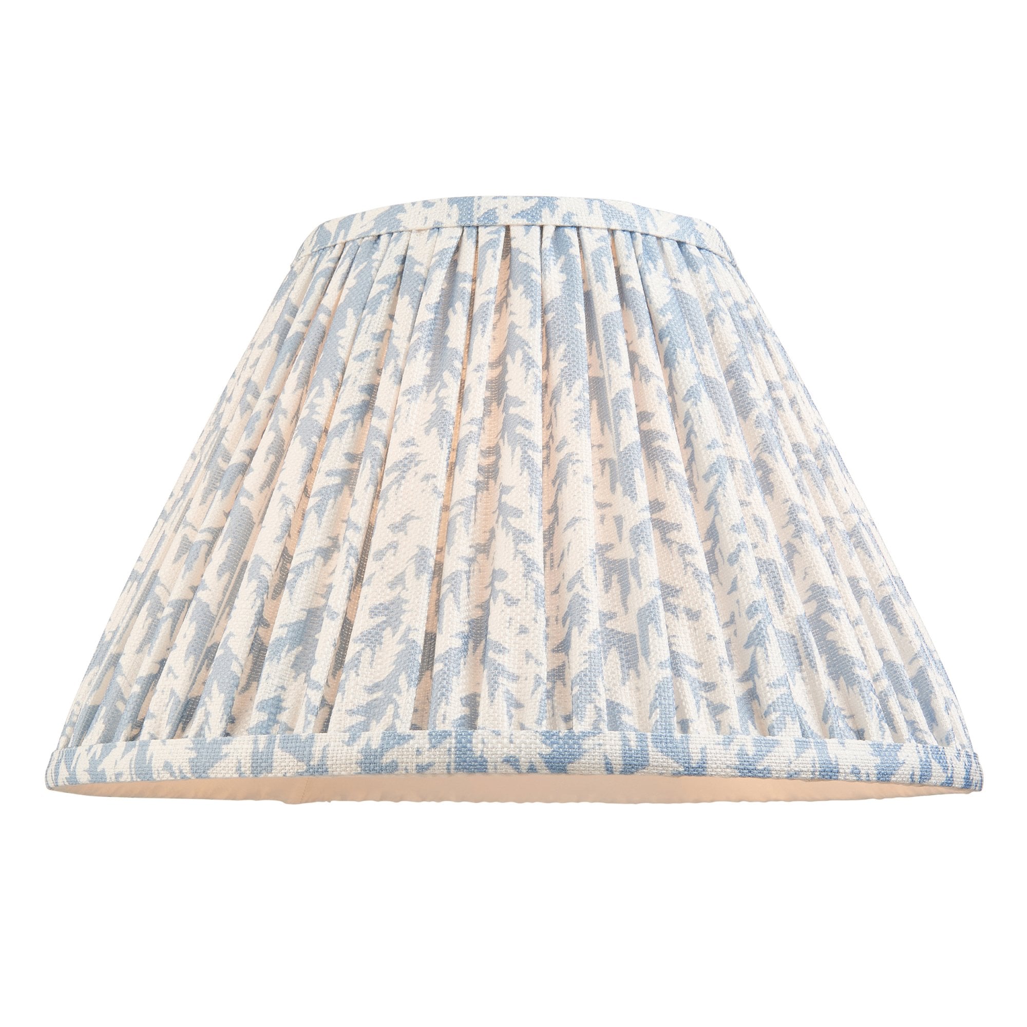 Endon Burley Rechargeable Floor Lamp & Leaf 30cm Shell Bay Blue Shade