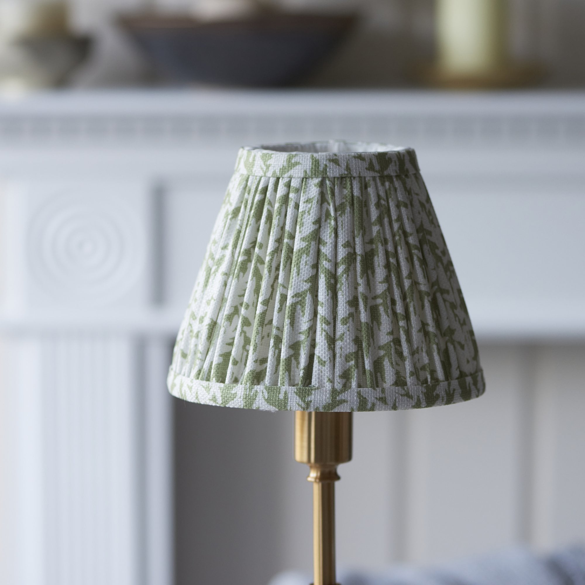 Endon Burley Rechargeable Table Lamp & Leaf 16cm Herb Garden Green Shade