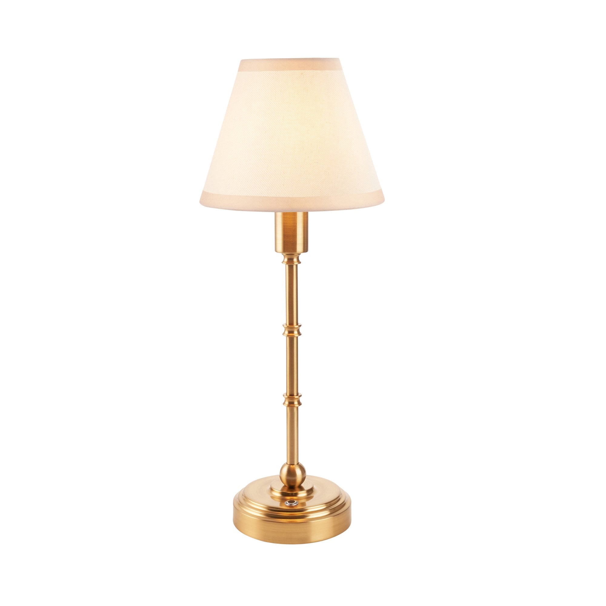 Endon Burley Rechargeable Table Lamp & Ivy 16cm Vintage White Shade