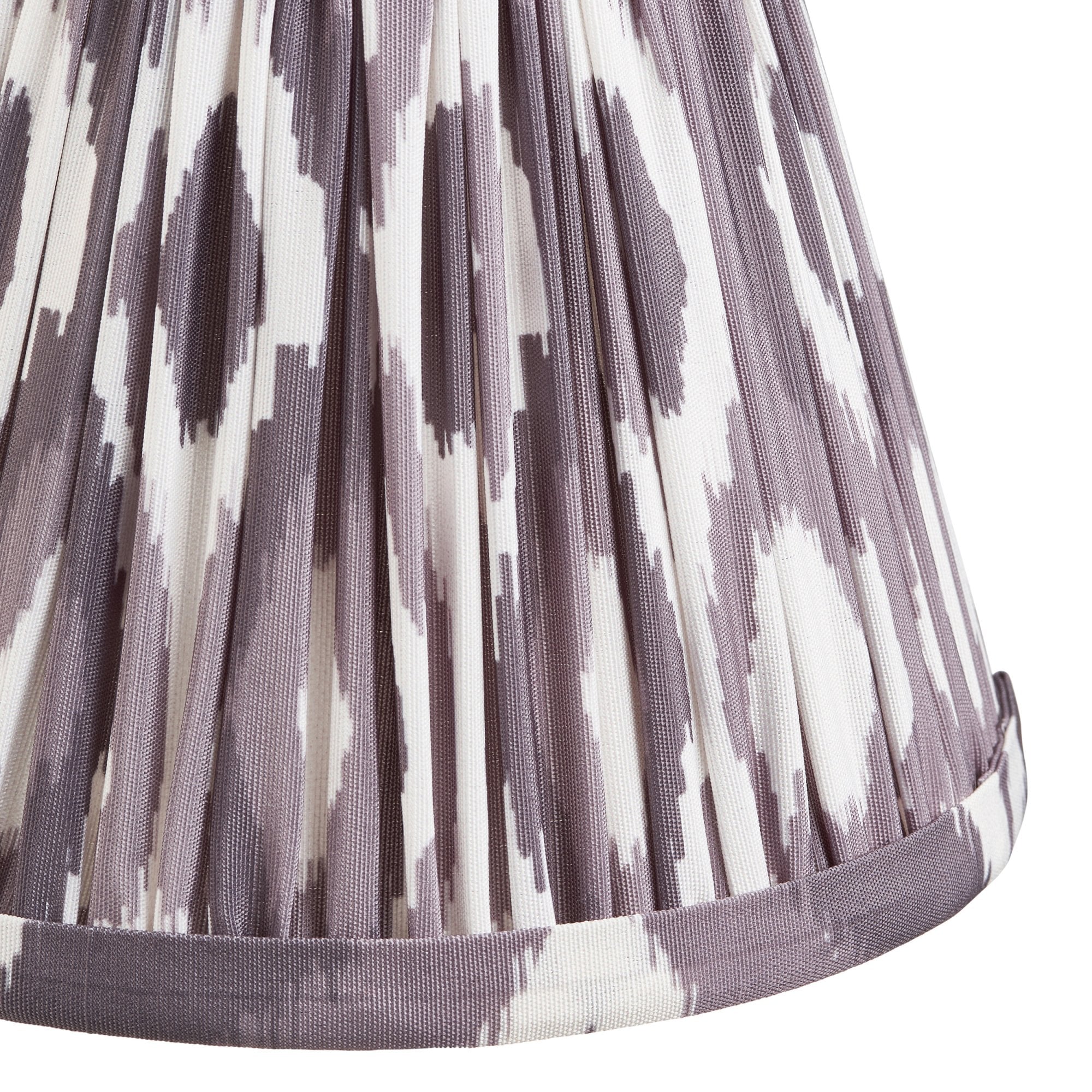 Endon Upton Rechargeable Table Lamp & Ikat 16cm Pearl Grey Shade