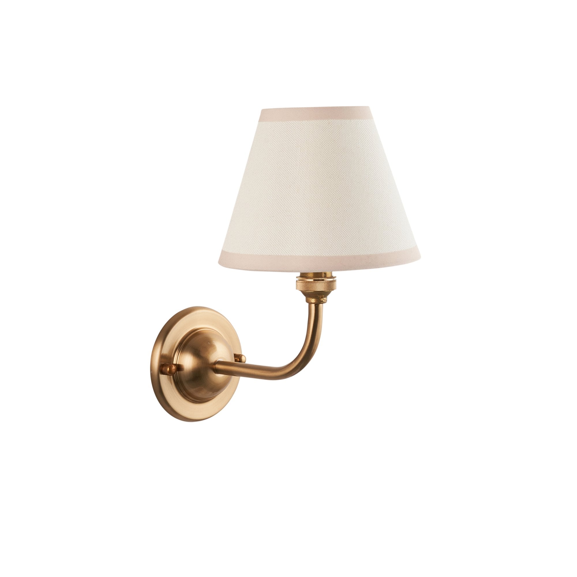 Endon Dome Arc Wall Light & Ivy 16cm Vintage White Shade