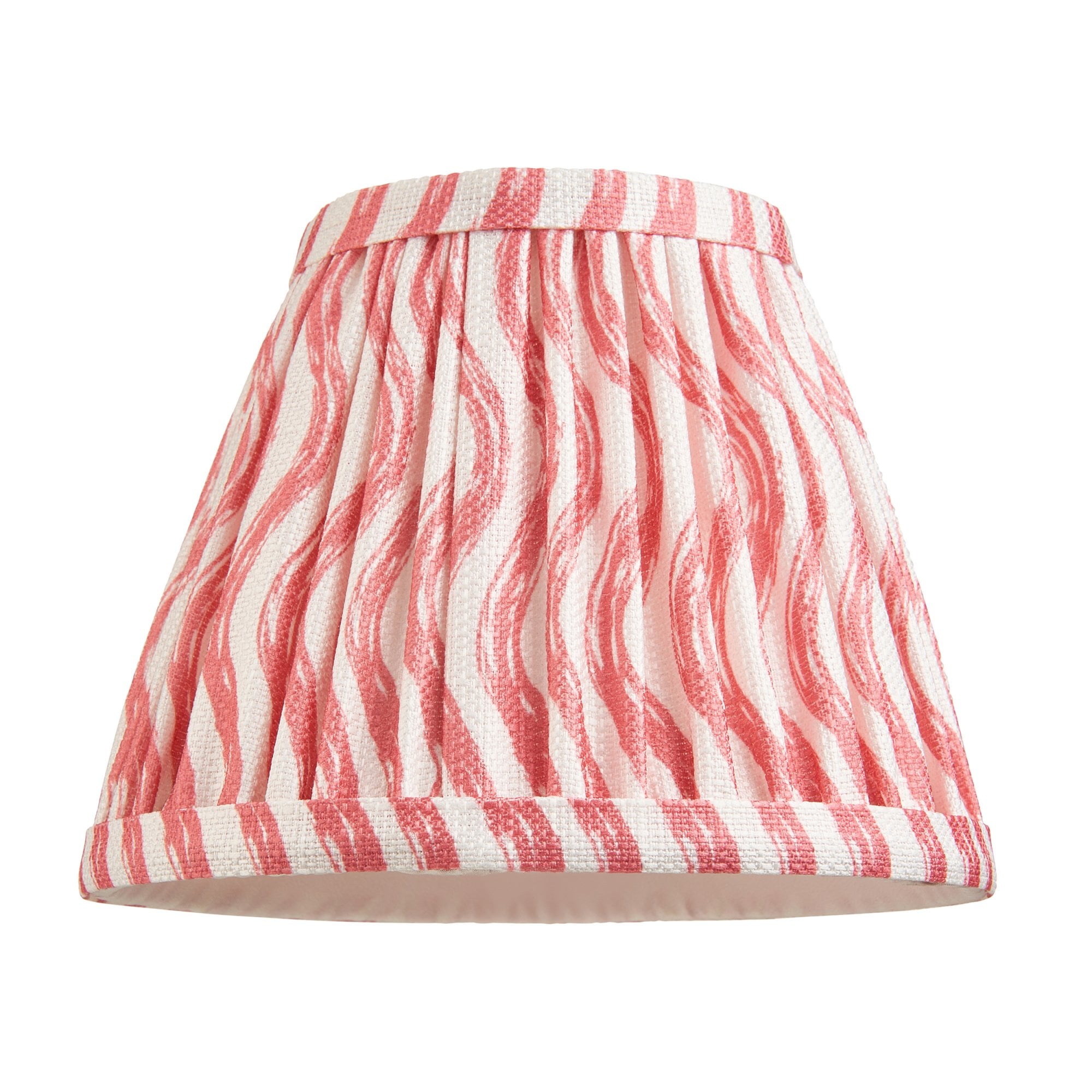 Endon Wood Wing Wall Light & Ripple 16cm Coral Pink Shade