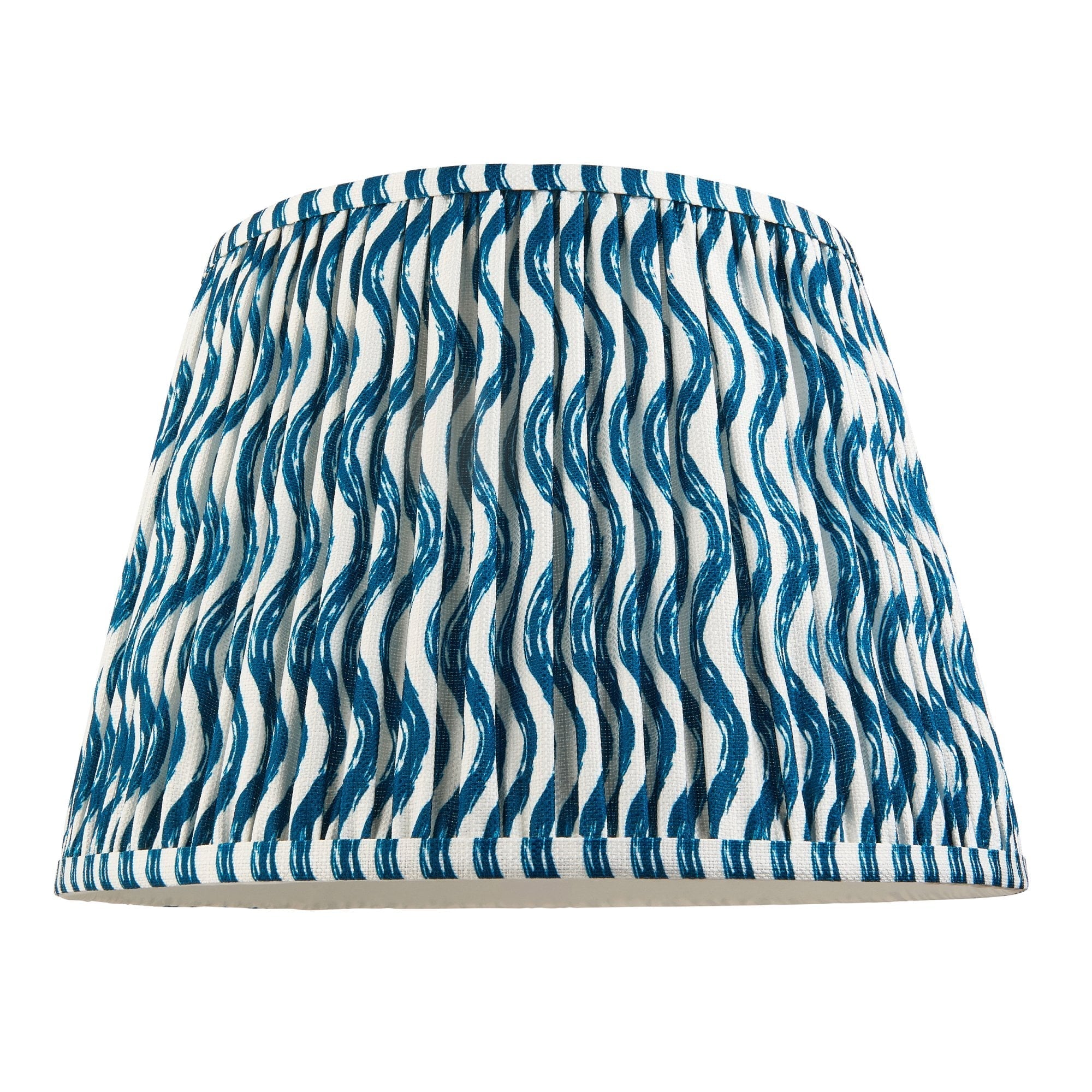 Endon Higgledy Gloss Marlin Blue Floor Lamp & Ripple 35cm Marlin Blue Shade