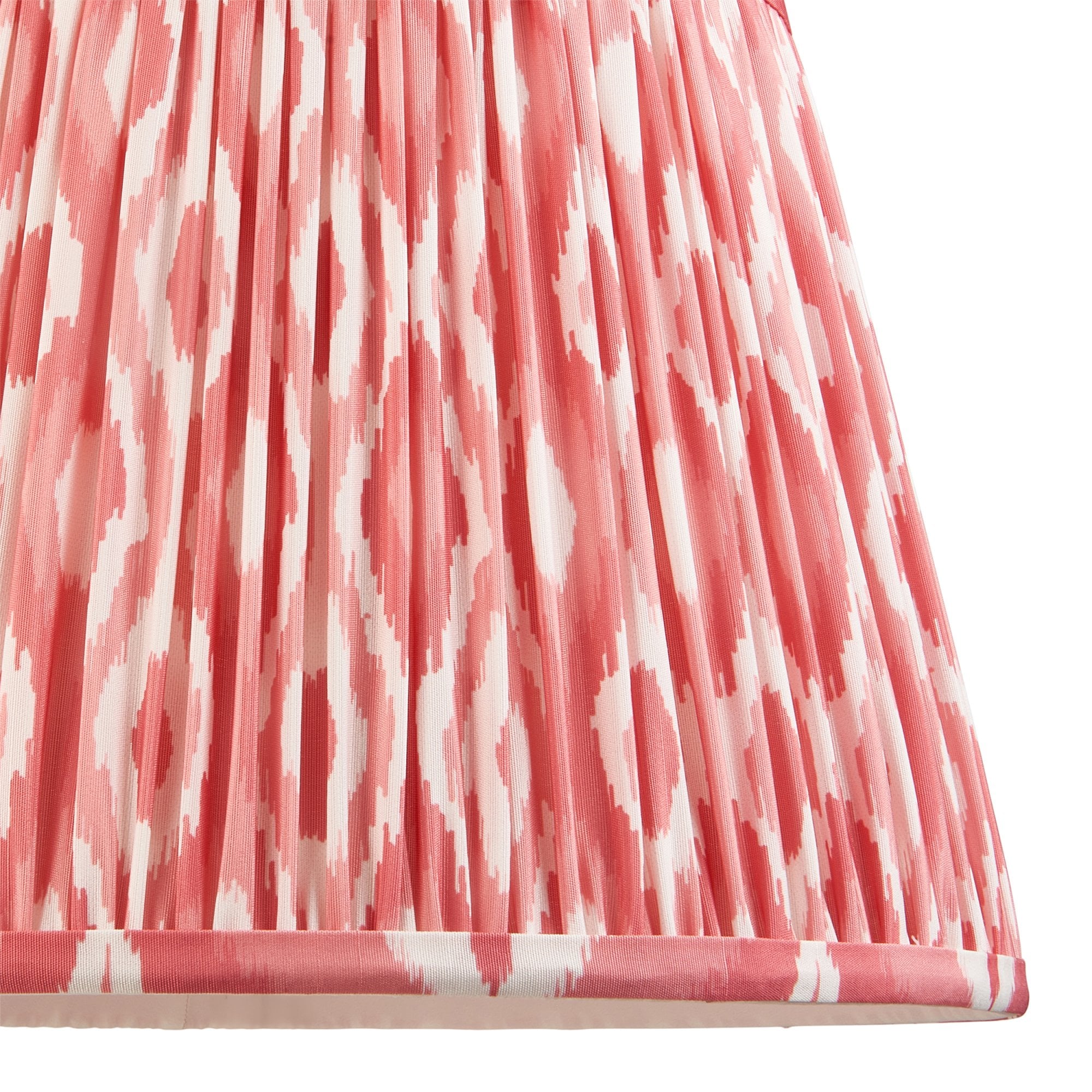 Endon Bobble Table Lamp & Ikat 35cm Coral Pink Shade
