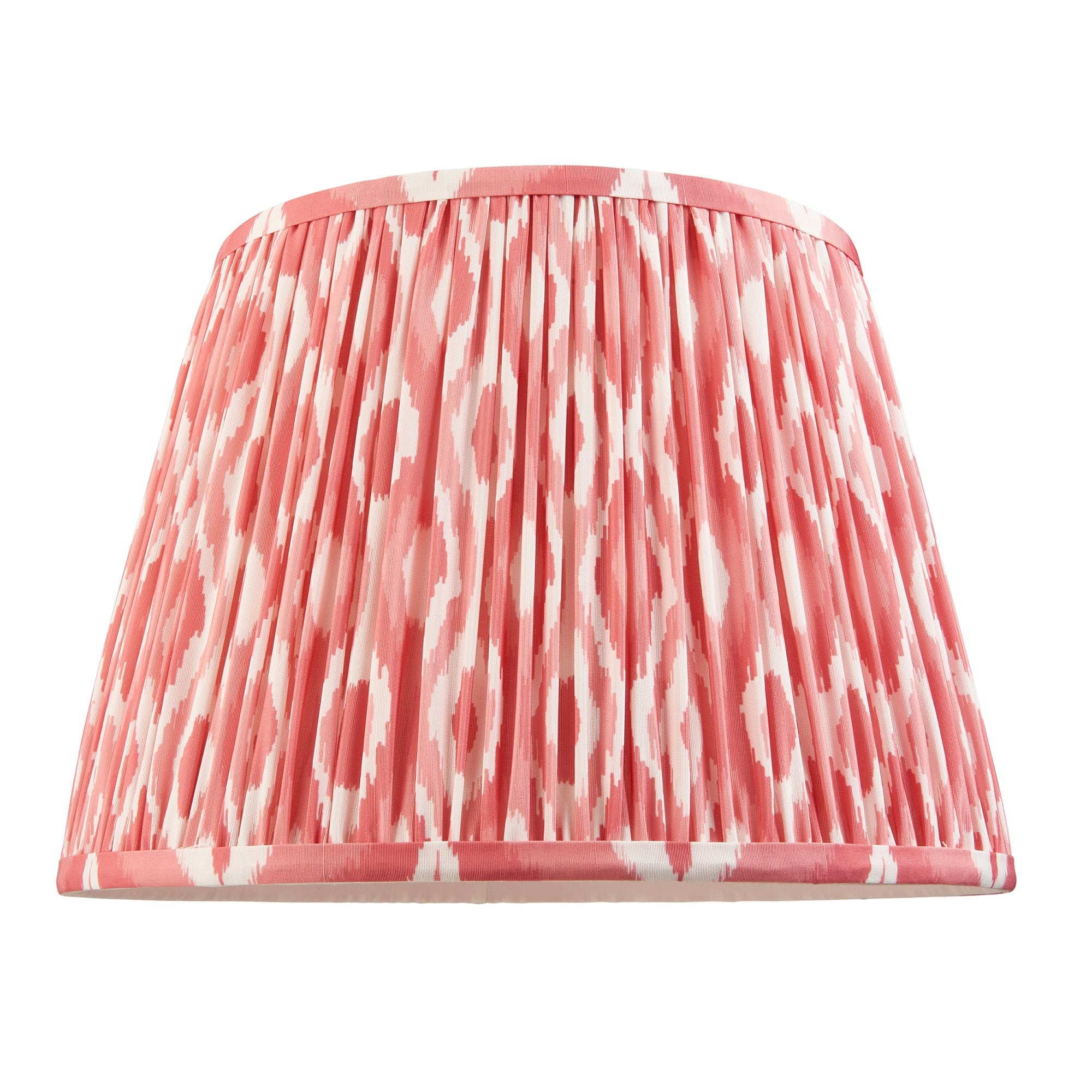Endon Bobble Table Lamp & Ikat 35cm Coral Pink Shade