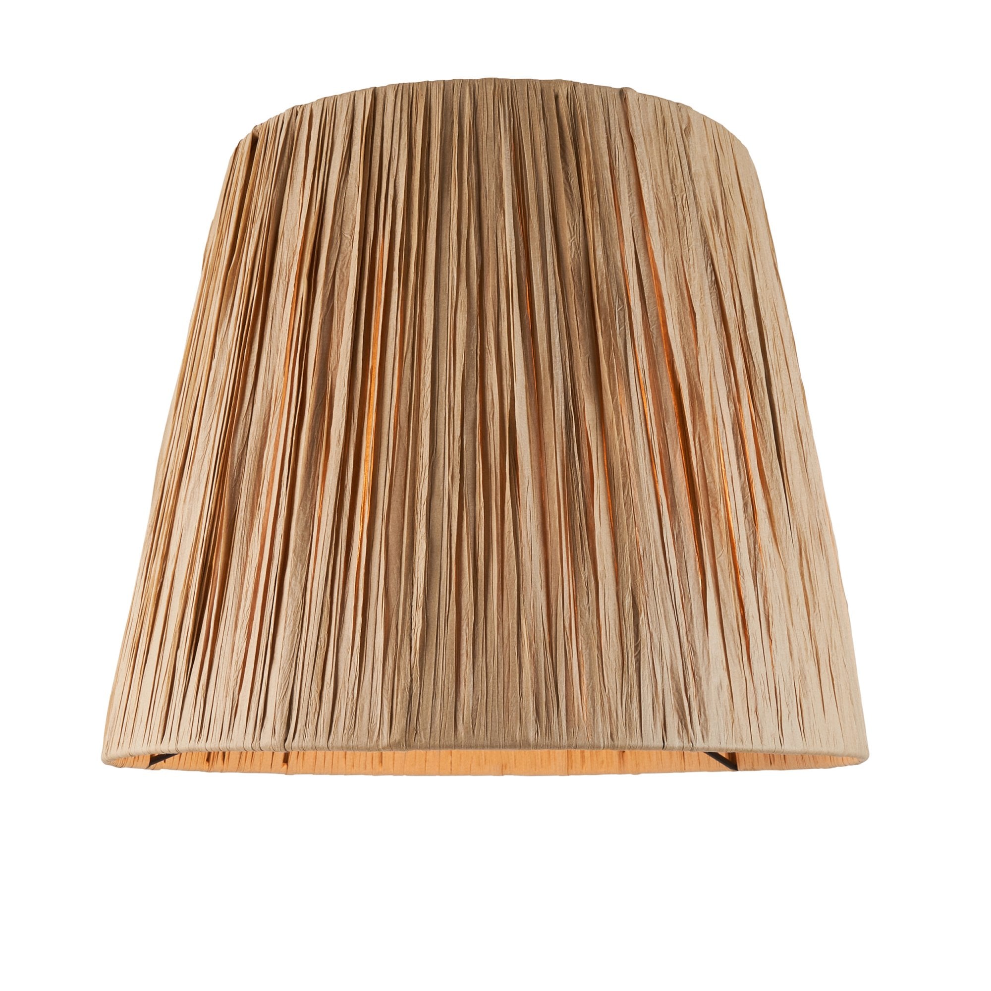 Endon Layered Decorative Leaf Ivory Crackle Glaze Ceramic Table Lamp & Raffia 32cm Natural Raffia Shade
