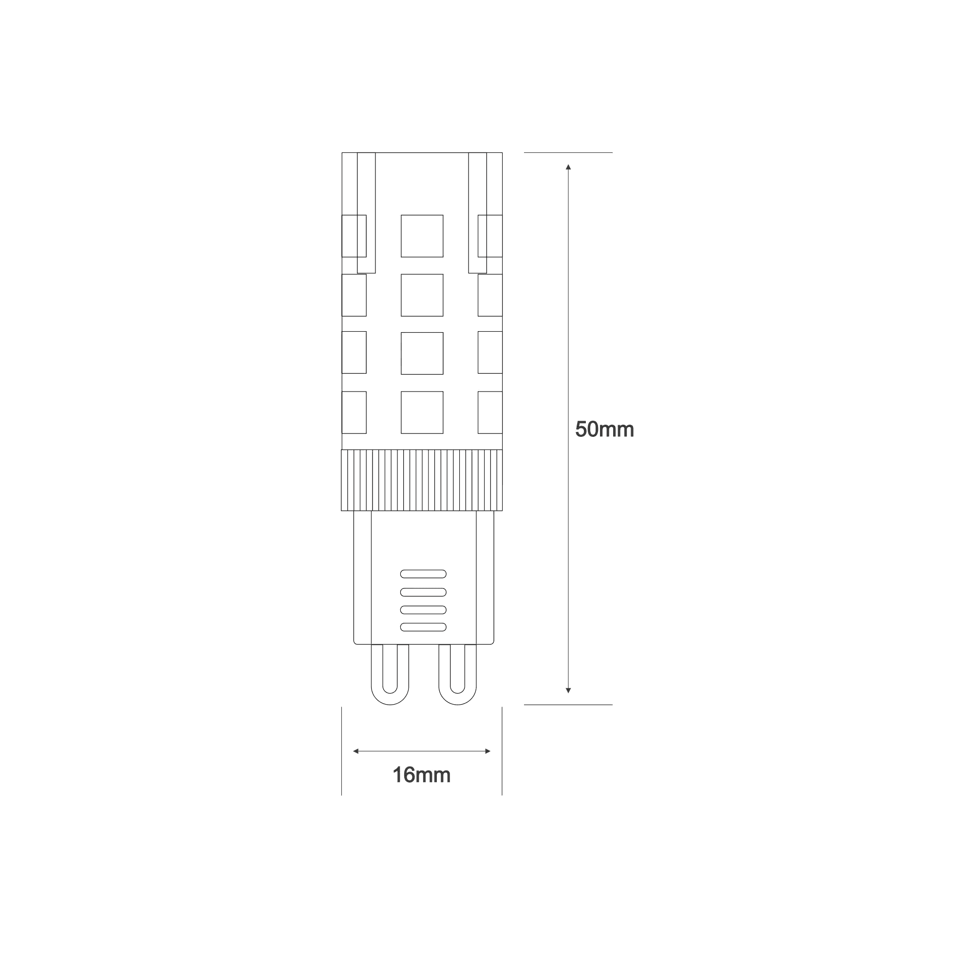 Luxram Pixy G9 LED 3W Lamp - 4000K Natural White - Non-Dimmable