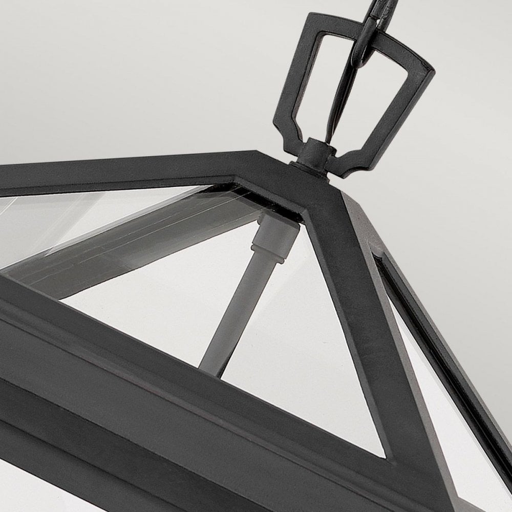 Quintiesse Alford Place 3 Light Large Chain Lantern - Museum Black