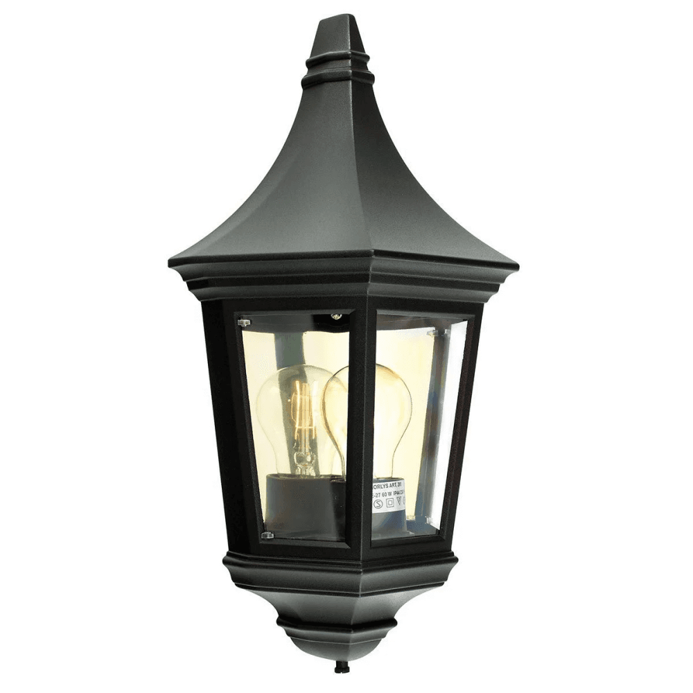 Norlys Valencia Single Half Lantern - Black