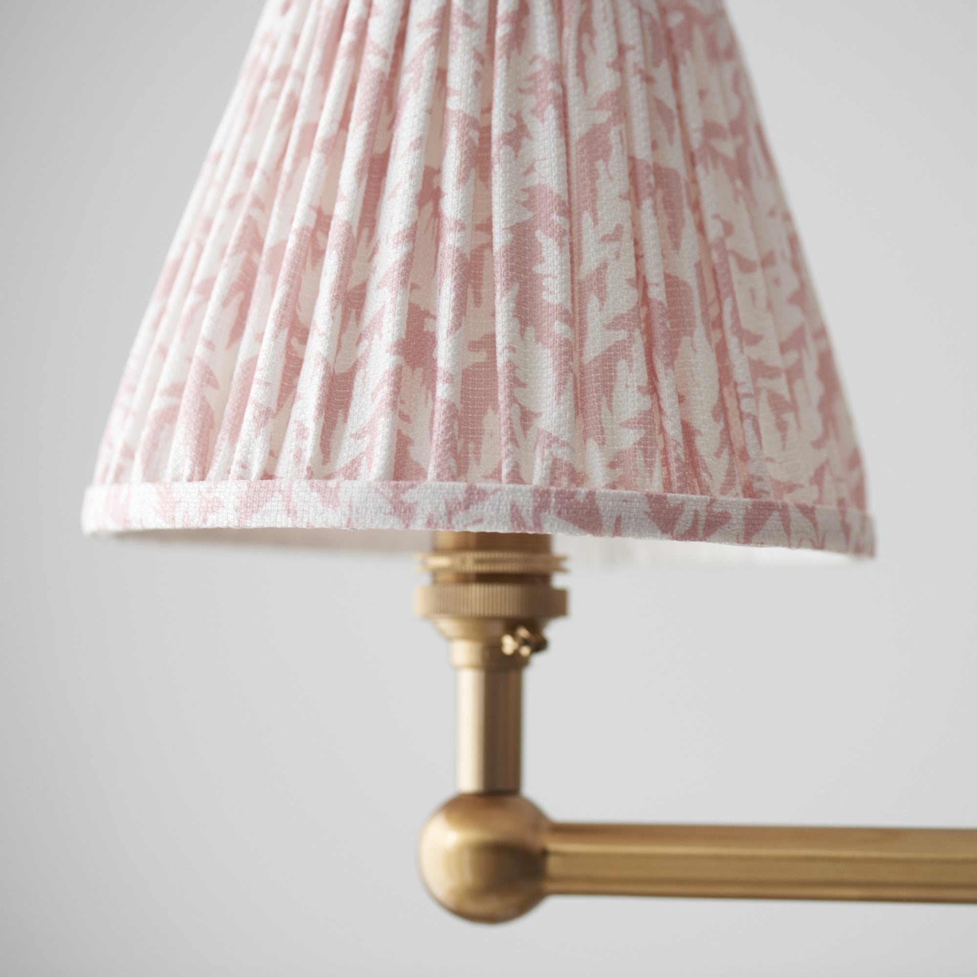 Endon Santiago Pendant & Leaf 16cm Peachy Keen Shade