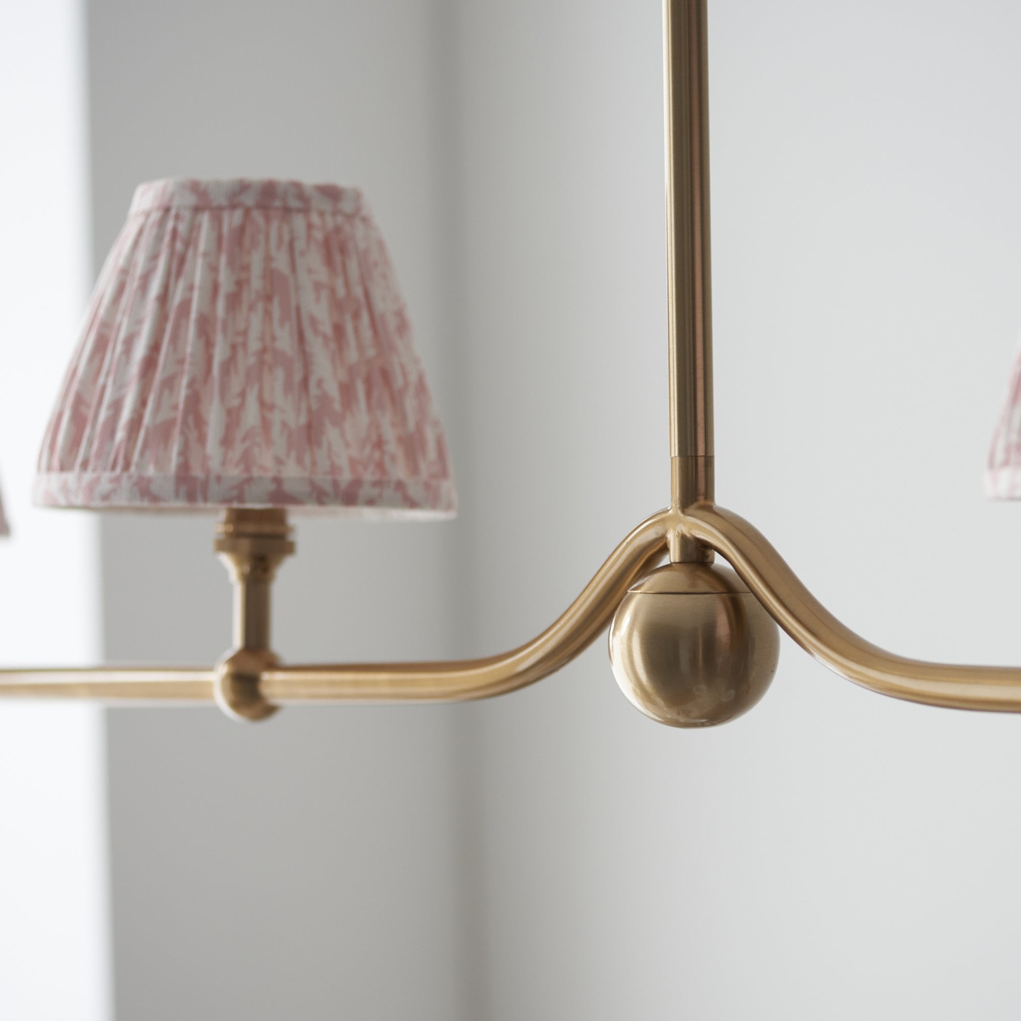 Endon Santiago Pendant & Leaf 16cm Peachy Keen Shade