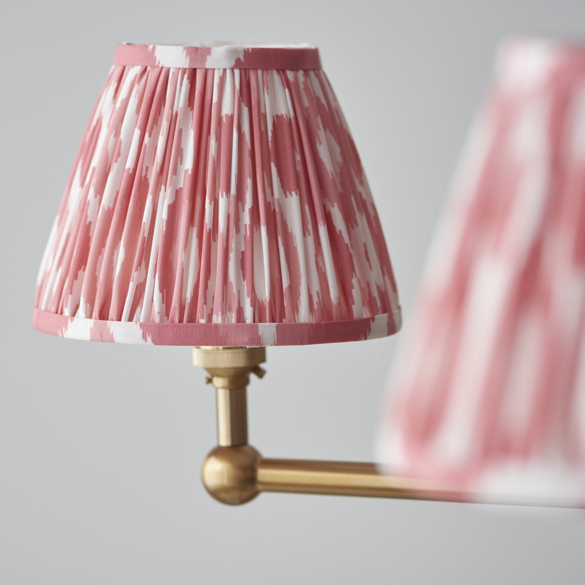 Endon Santiago Pendant & Ikat 16cm Coral Pink Shade