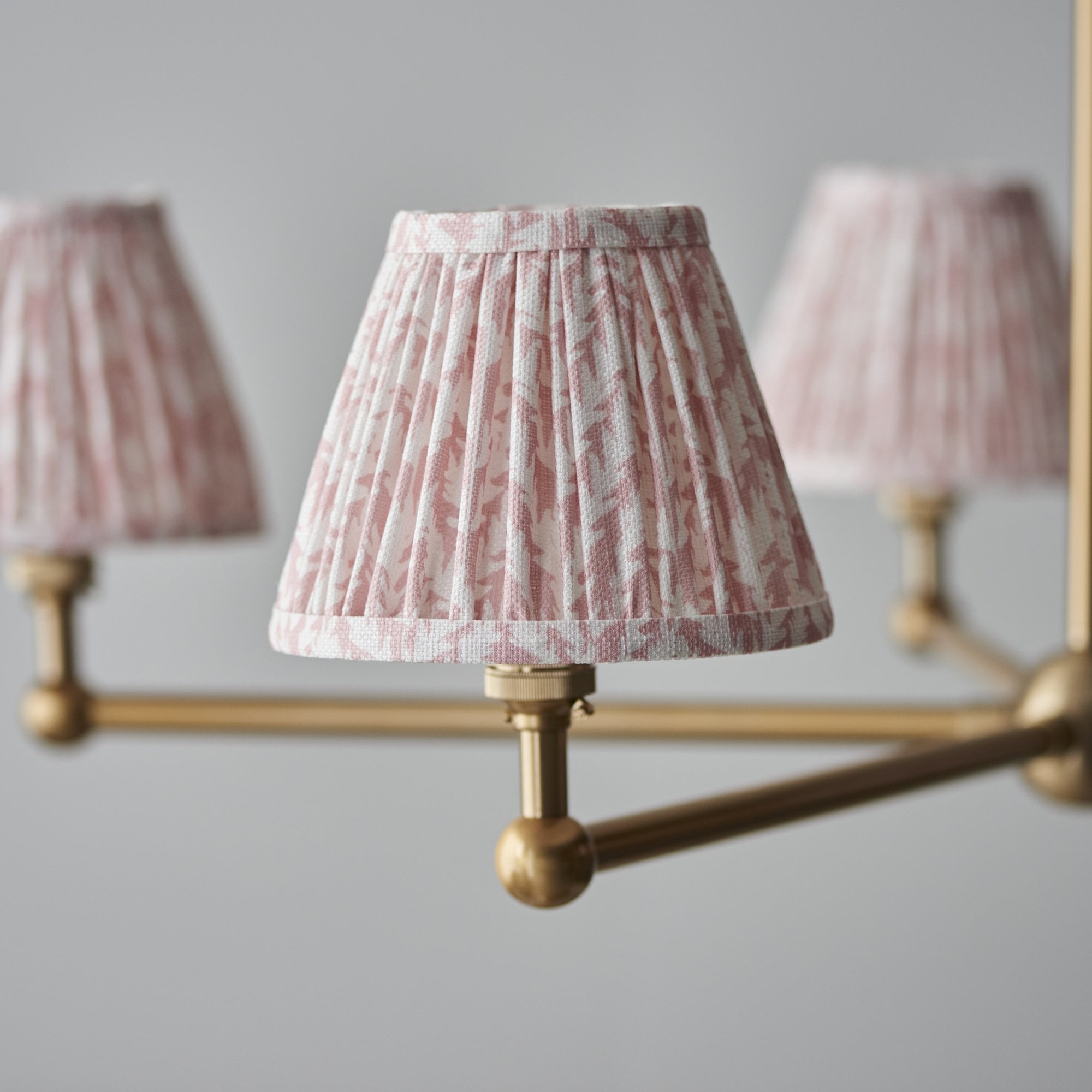 Endon Santiago Pendant & Leaf 16cm Peachy Keen Shade