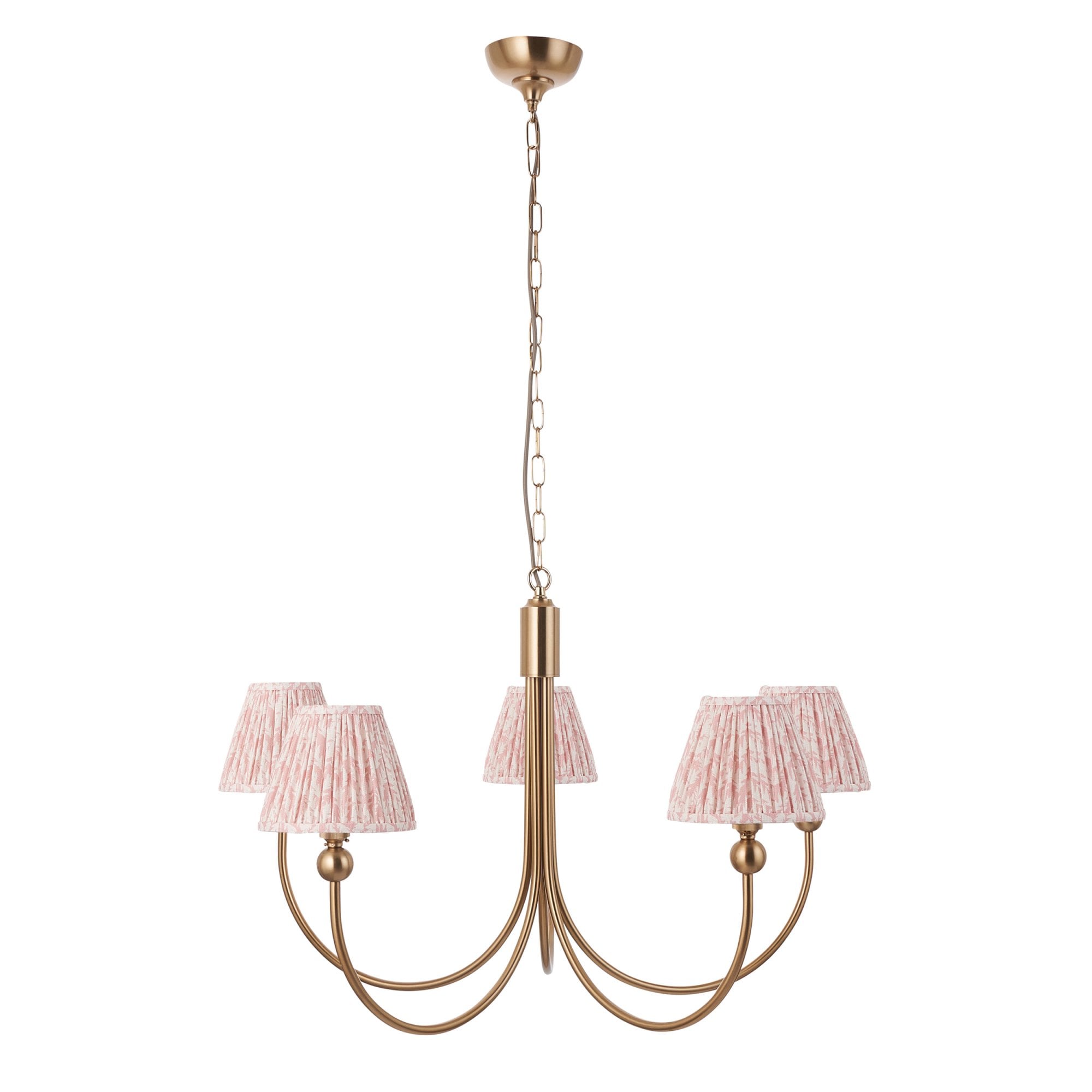 Endon Santiago Pendant & Leaf 16cm Peachy Keen Shade