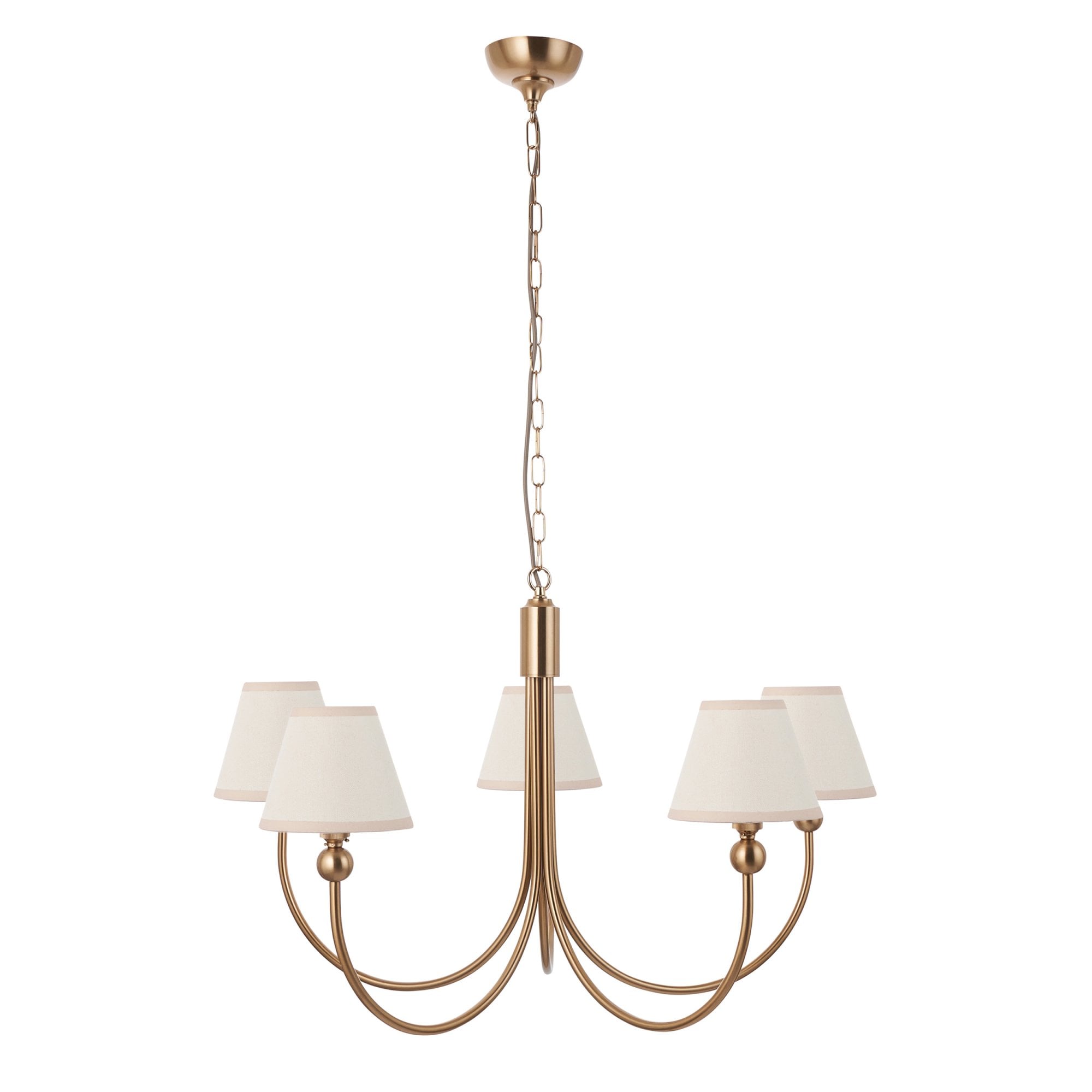 Endon Santiago Pendant & Ivy 16cm Vintage White Shade