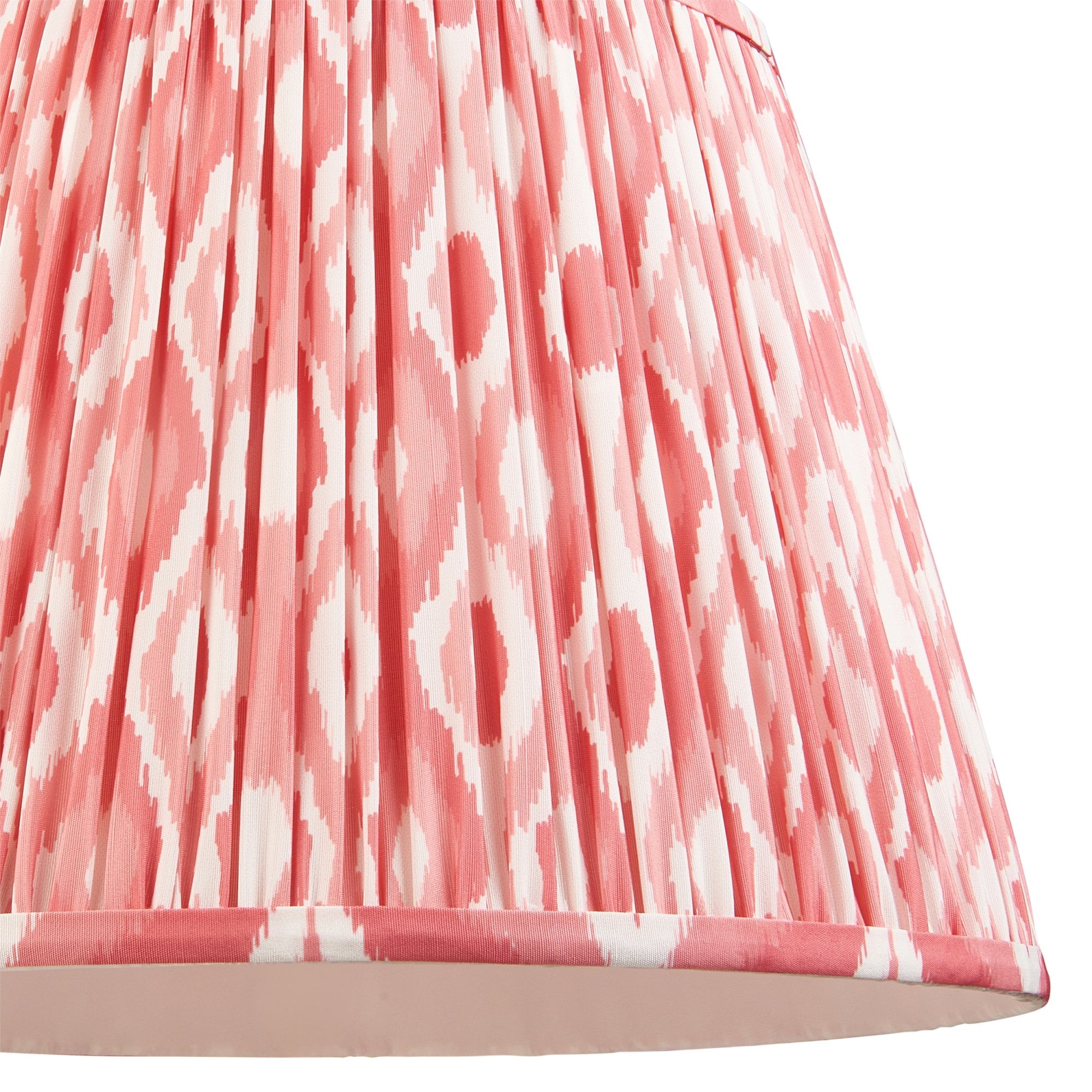 Endon Eltham Pendant & Ikat 40cm Coral Pink Shade