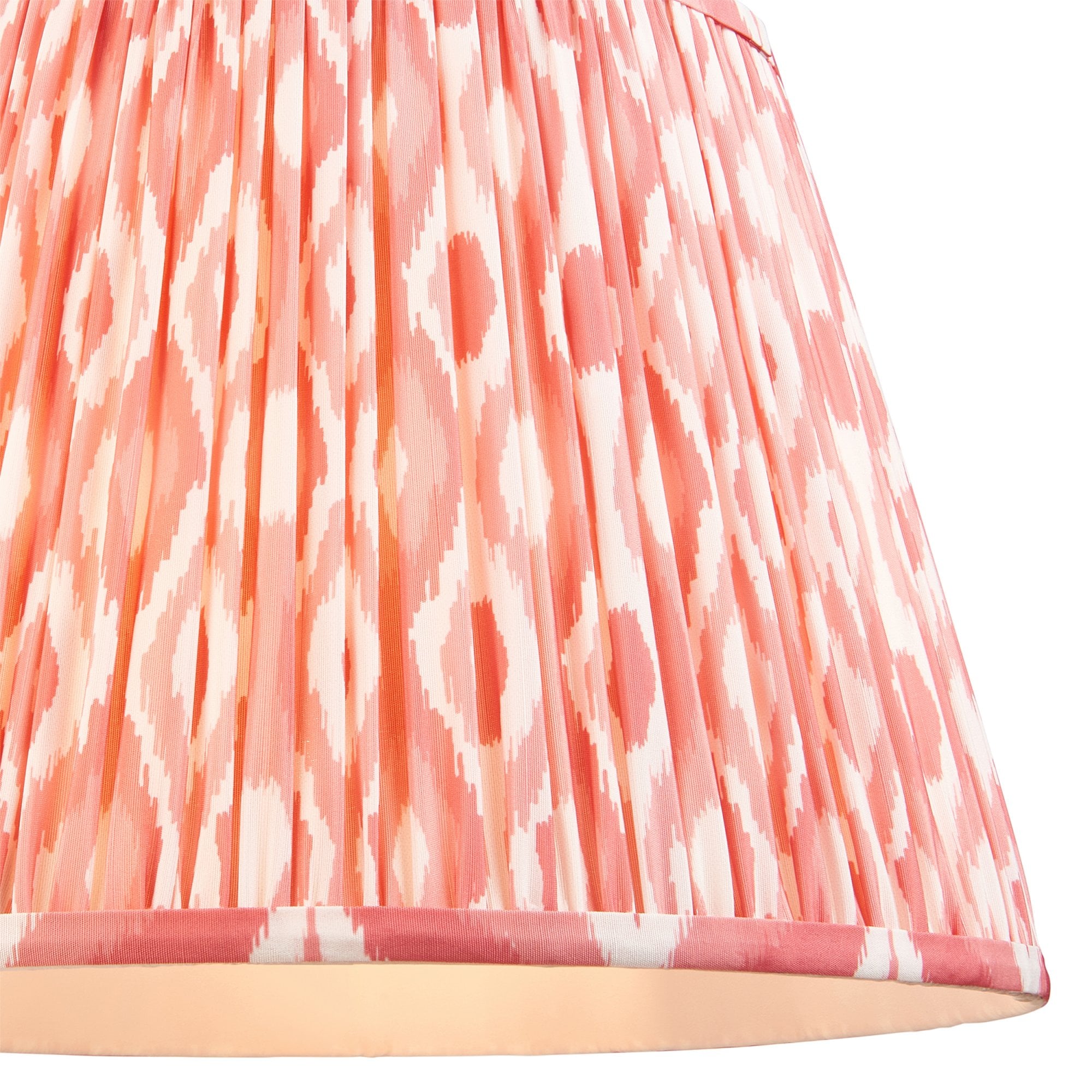 Endon Eltham Pendant & Ikat 40cm Coral Pink Shade