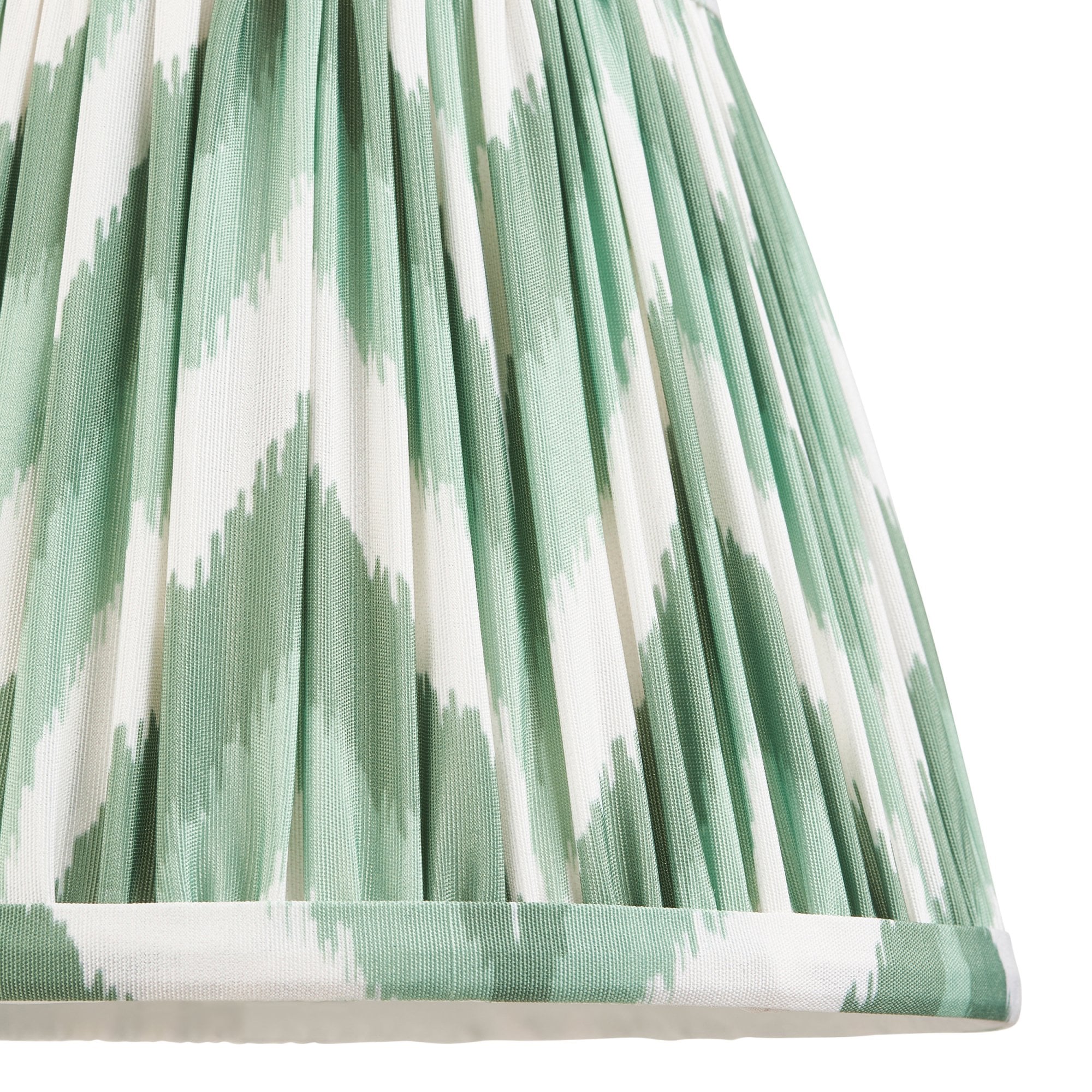 Endon Santiago Wall Light & Zigzag 20cm Cotswold Green Shade